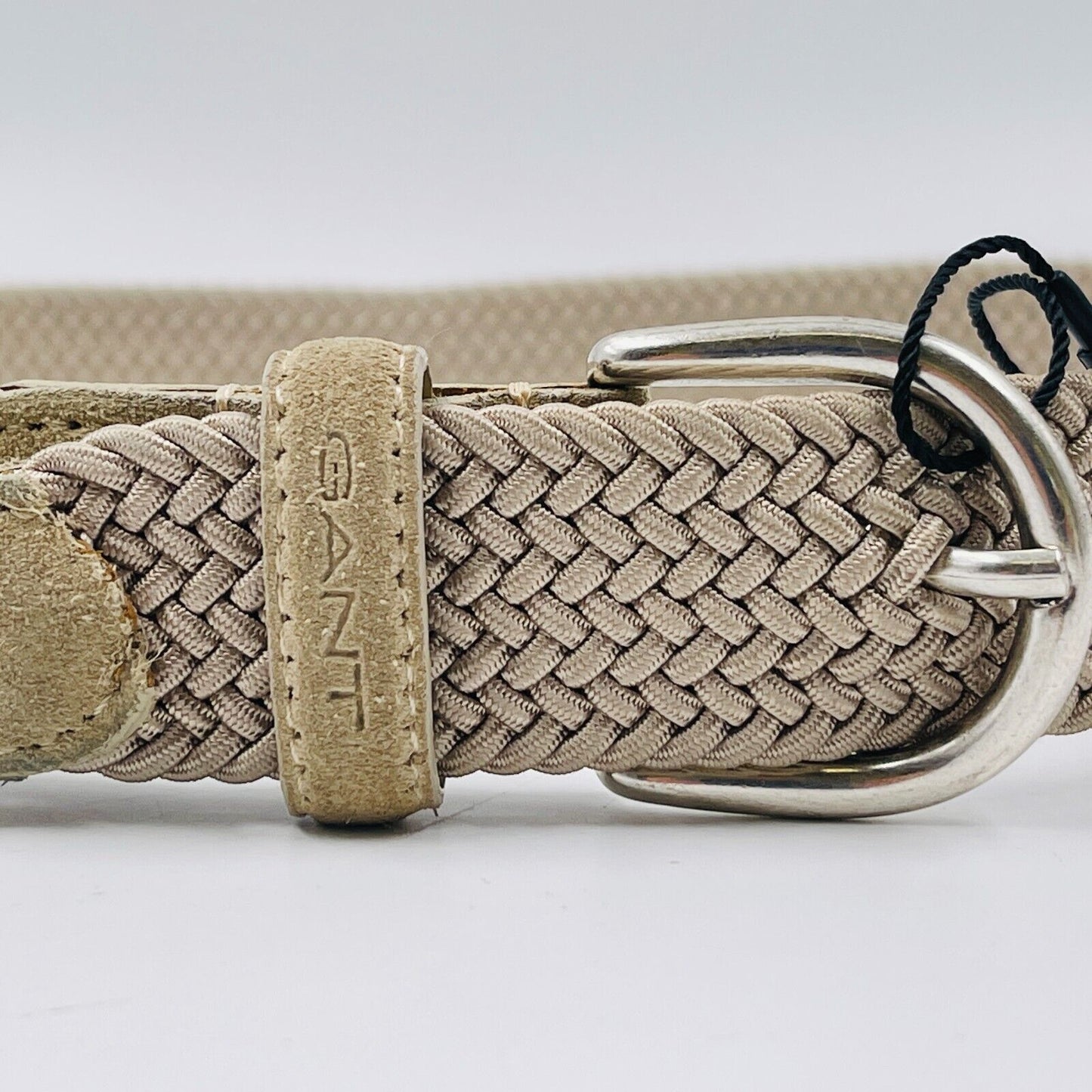 GANT Ladies Beige Elastic Stretchy Braid Belt Size 85 cm 34 in.