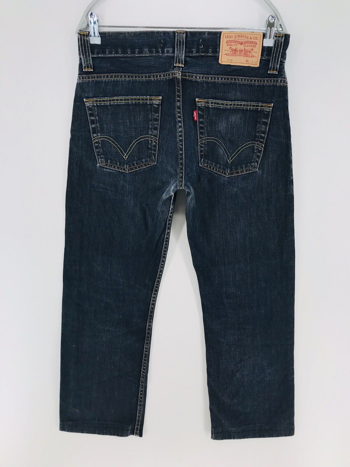 Vintage Levi's 506 Dark Grey Regular Standard Straight Fit Jeans Size W31 L29