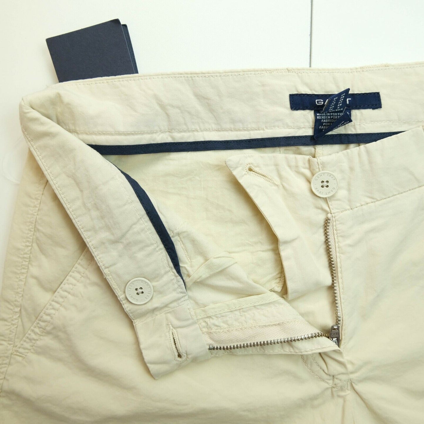 GANT Beige Bright Poplin Shorts Size EU 34 UK 8 US 4