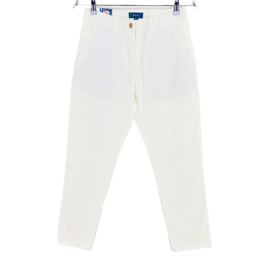 GANT White Fryda Classic Chino Pants Trousers Size EU 34 UK 6 US 4