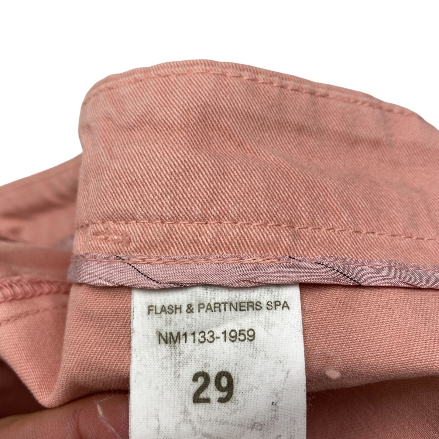 RRP €102 NOLITA Light Pink 100% Cotton Chino Pants Trousers Size 29 W34 L30