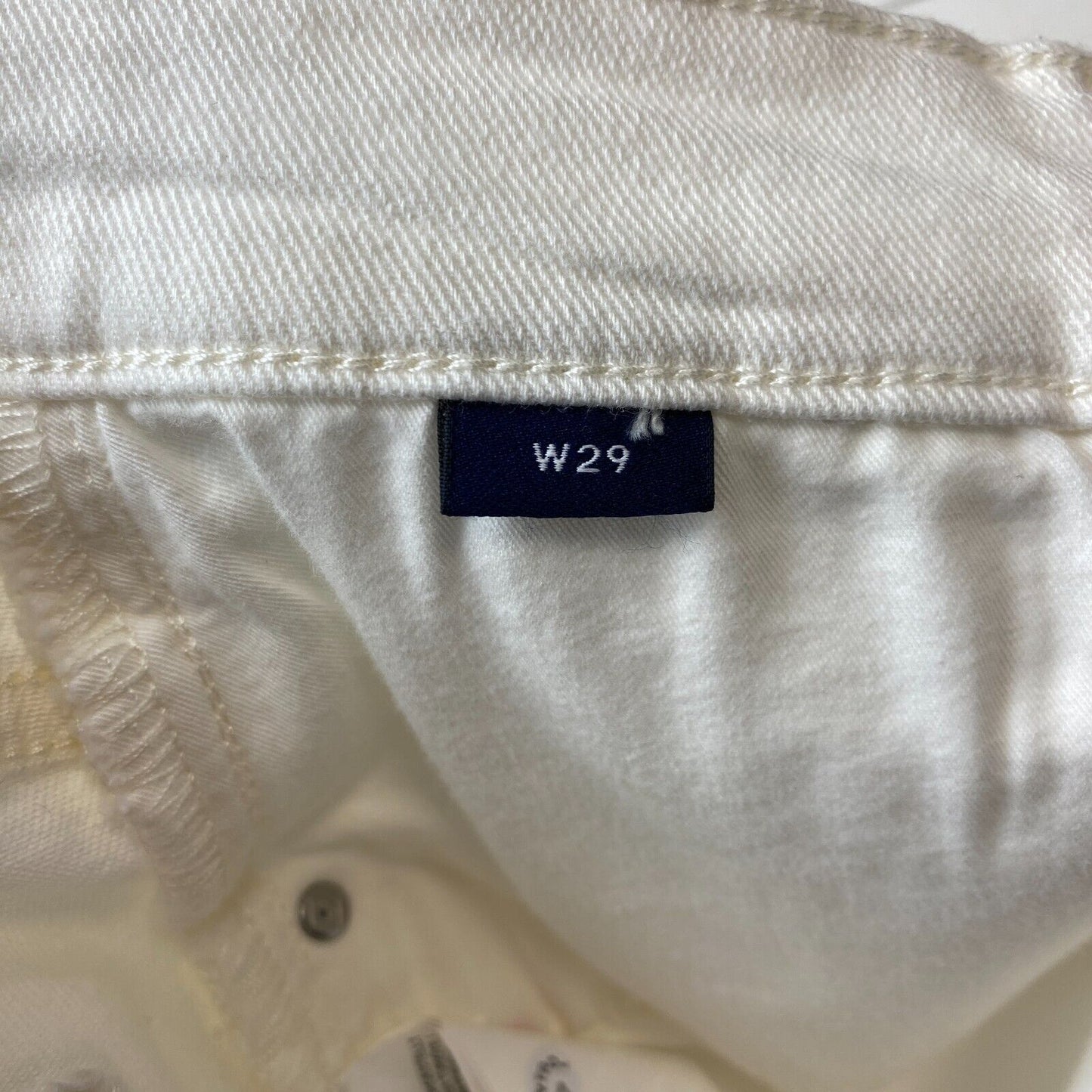 GANT Women White Slim Fit Cropped Jeans W29 L28