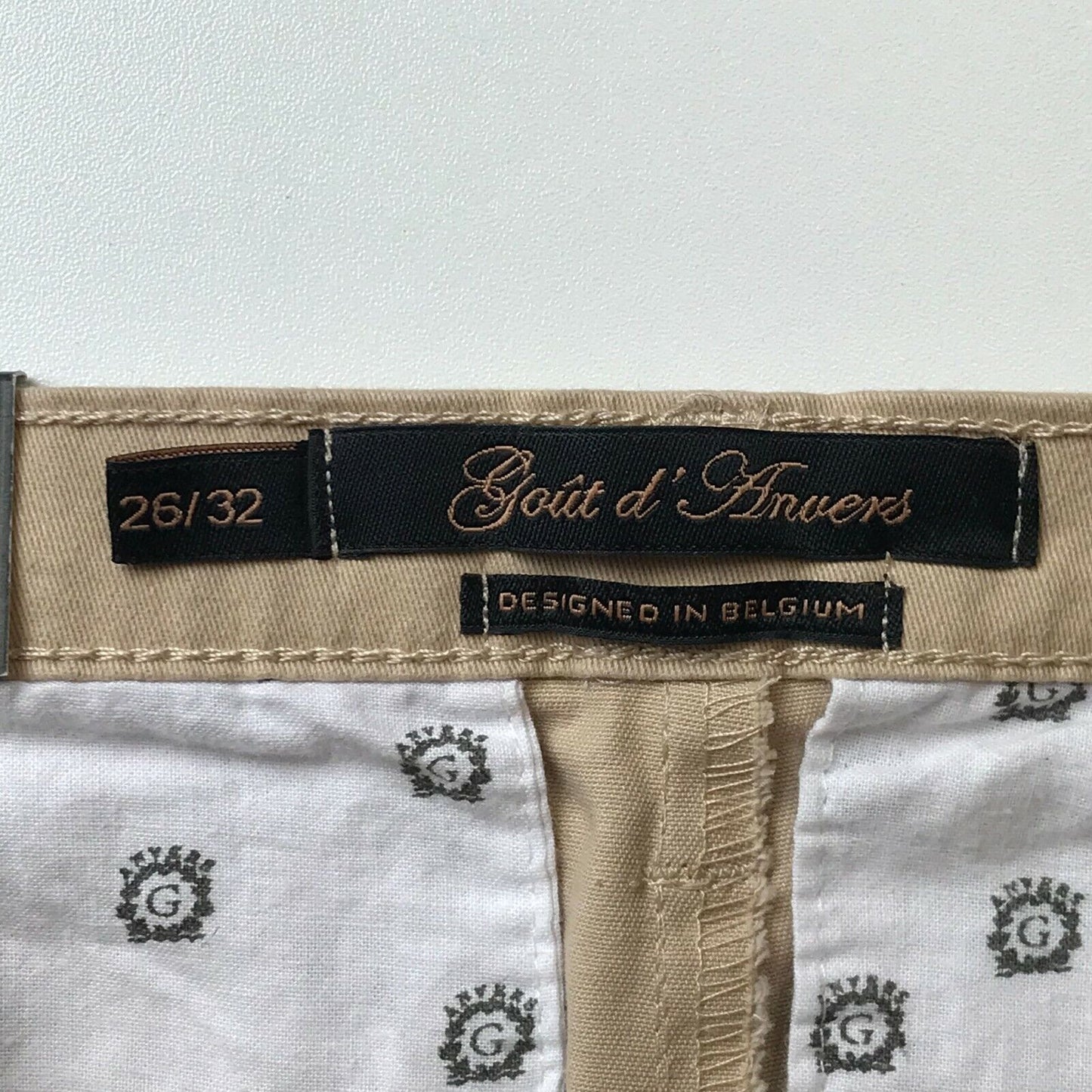 GOUT D'ANVERS Damen-Chinohose in Skinny-Fit, Braun, Größe W26 L32