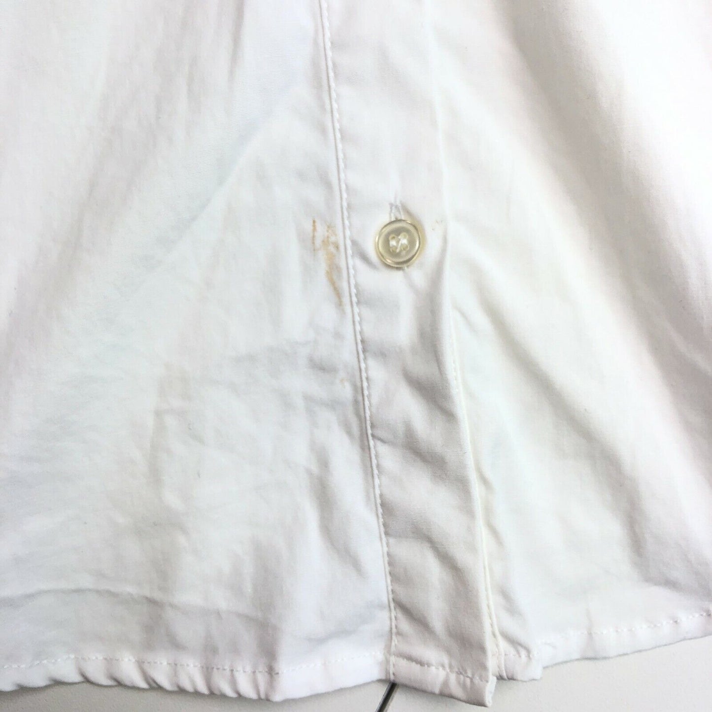 GANT White Chest Ruffle Shirt Size EU 34 UK 8 US 4