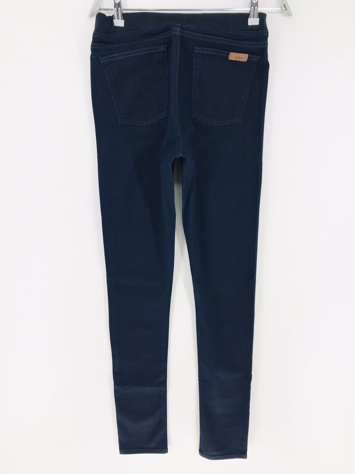 €175 GANT Women Dark Blue Stretch Skinny Fit Denim Leggings Jeans W28 L34