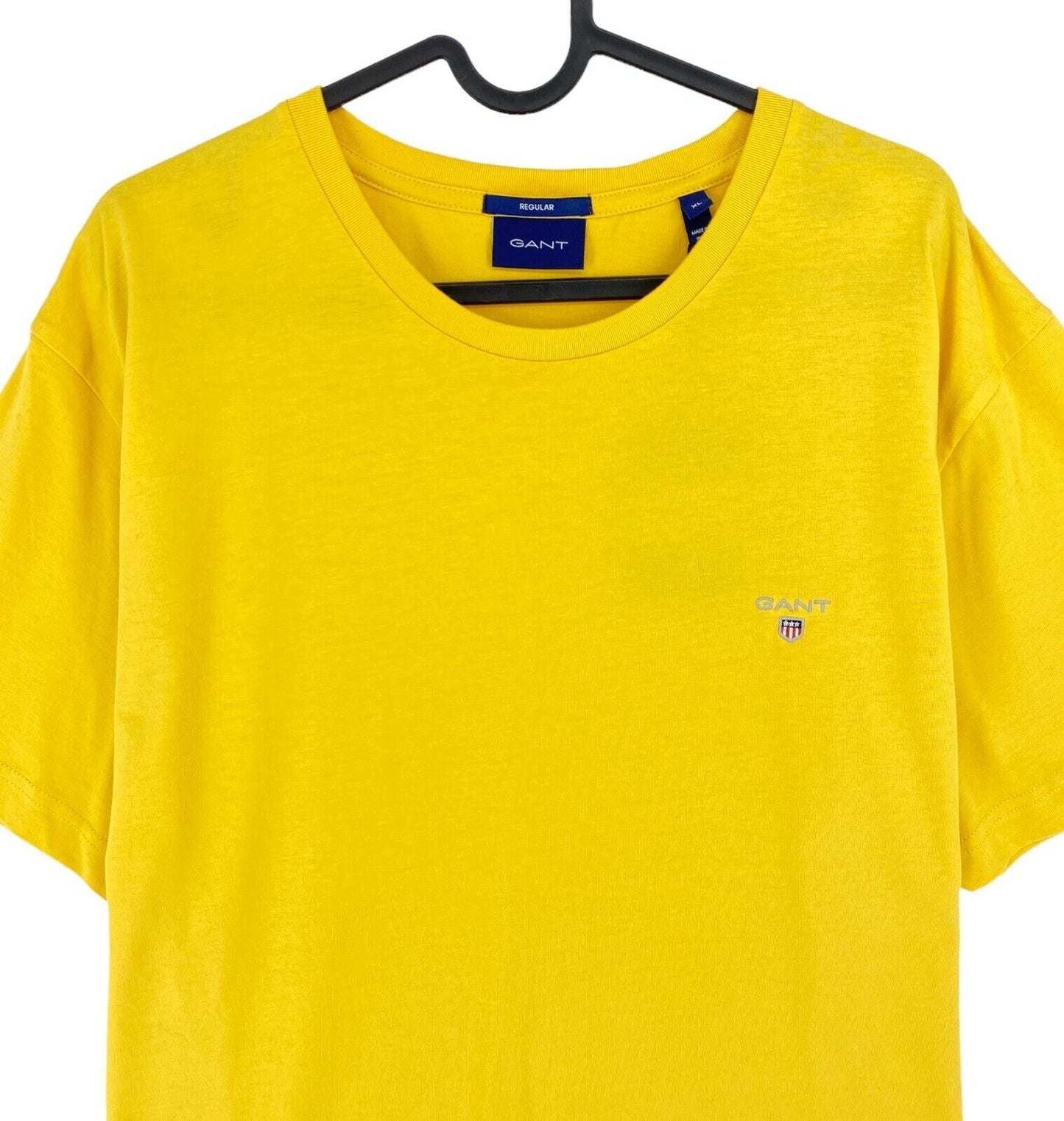 GANT Yellow Original Crew Neck Regular T Shirt Size XL