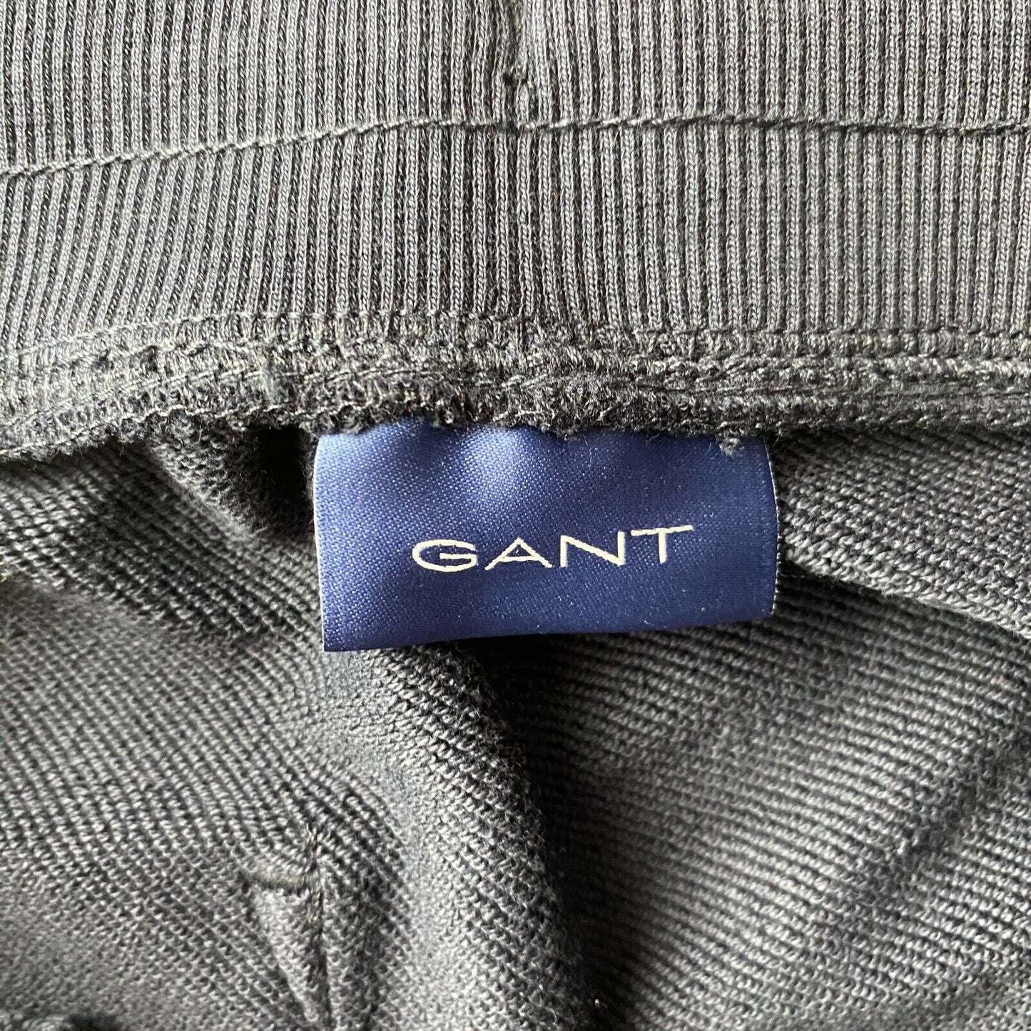 GANT Dark Blue Regular Fit Logo Cuffed Sweat Pants Trousers Size M