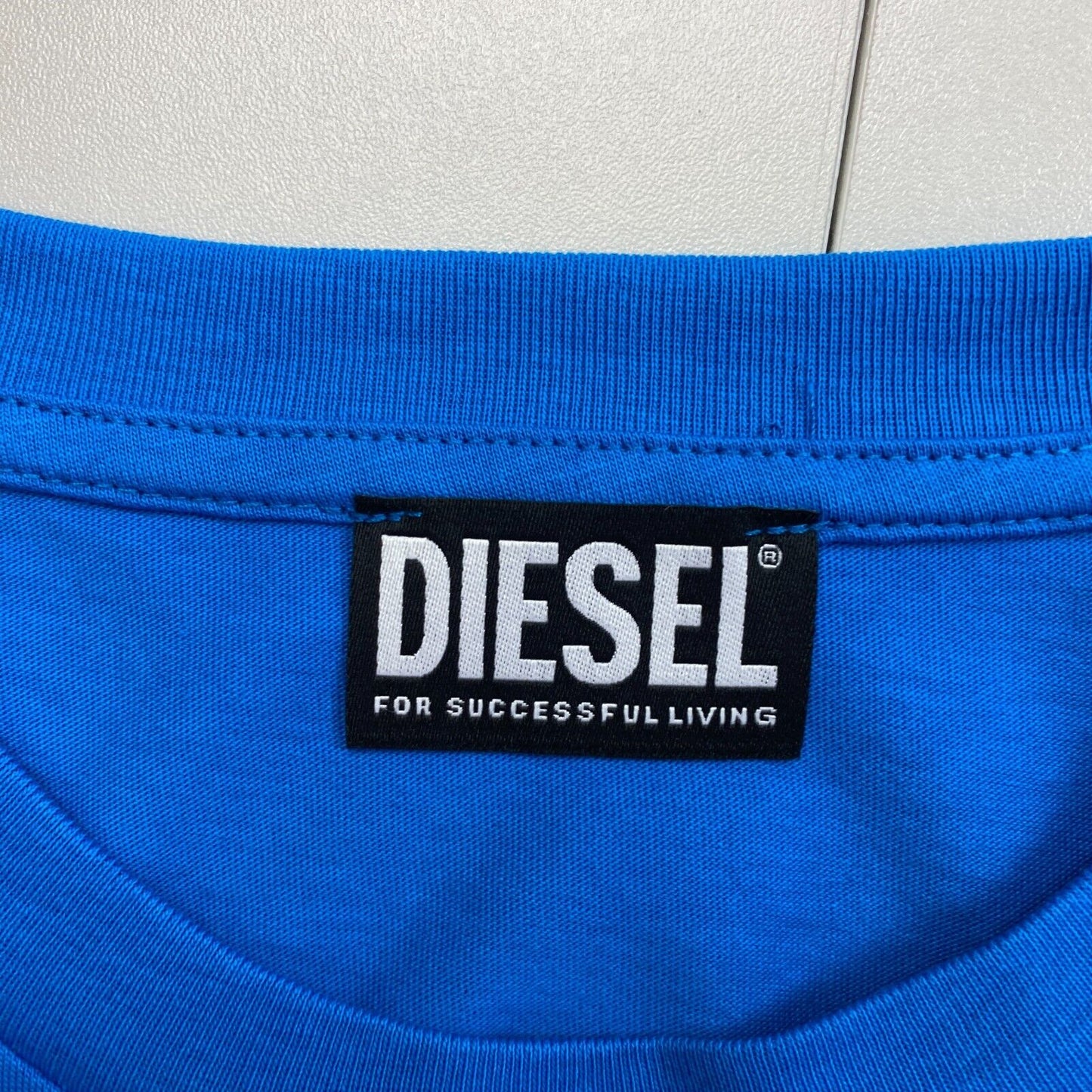 DIESEL Men Blue T_DIEGOR G7 Short Sleeves Crew Neck T Shirt Size 2XL