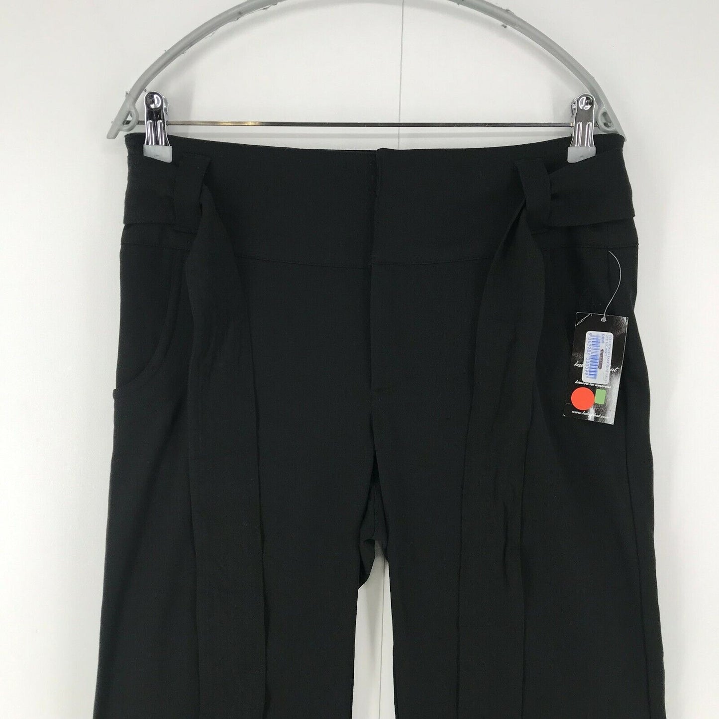 BABY PHAT Women Black Regular Bootcut Fit Trousers Size 3 W30 / 5 W31