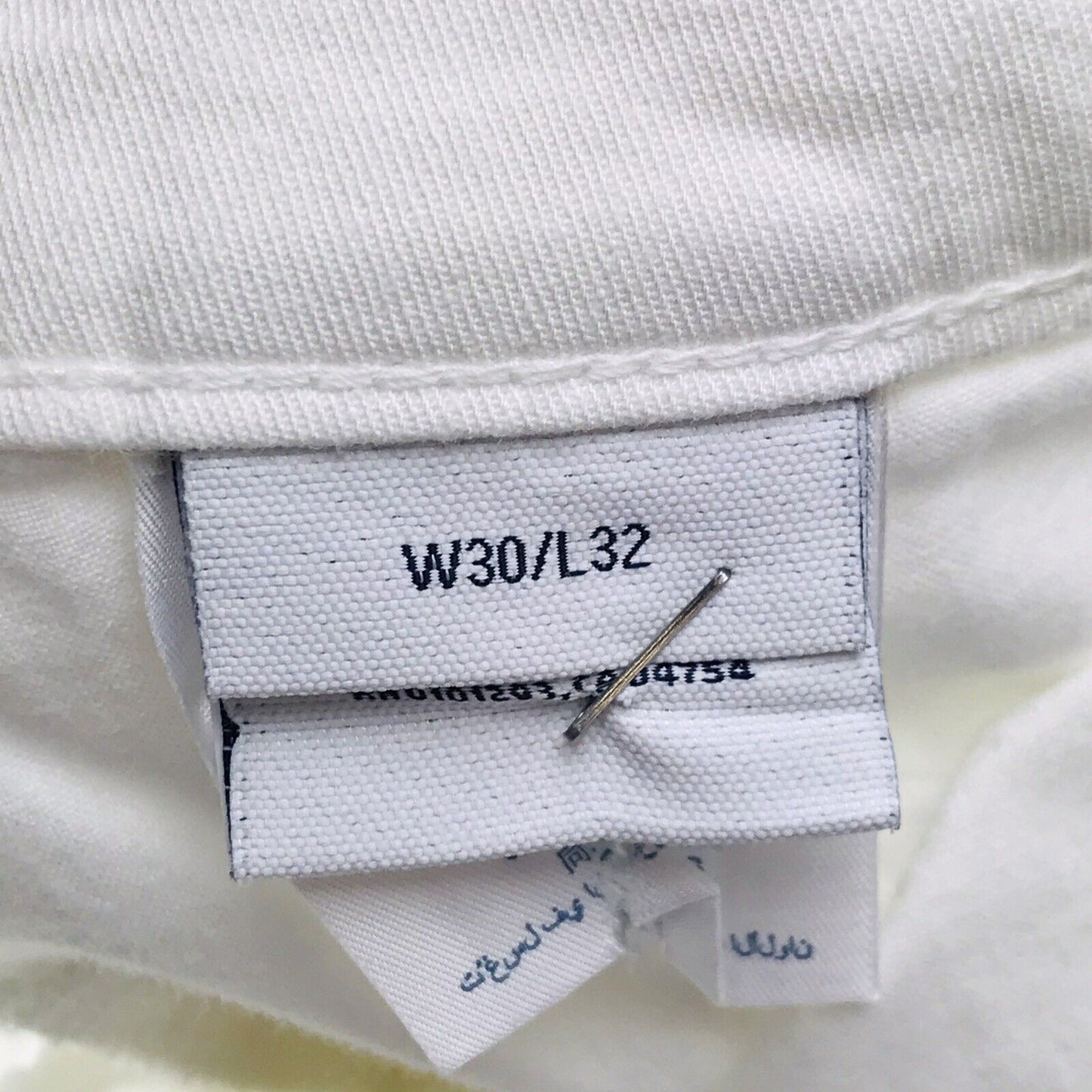 GANT Women White Stretch Regular Straight Fit Jeans W30 L32