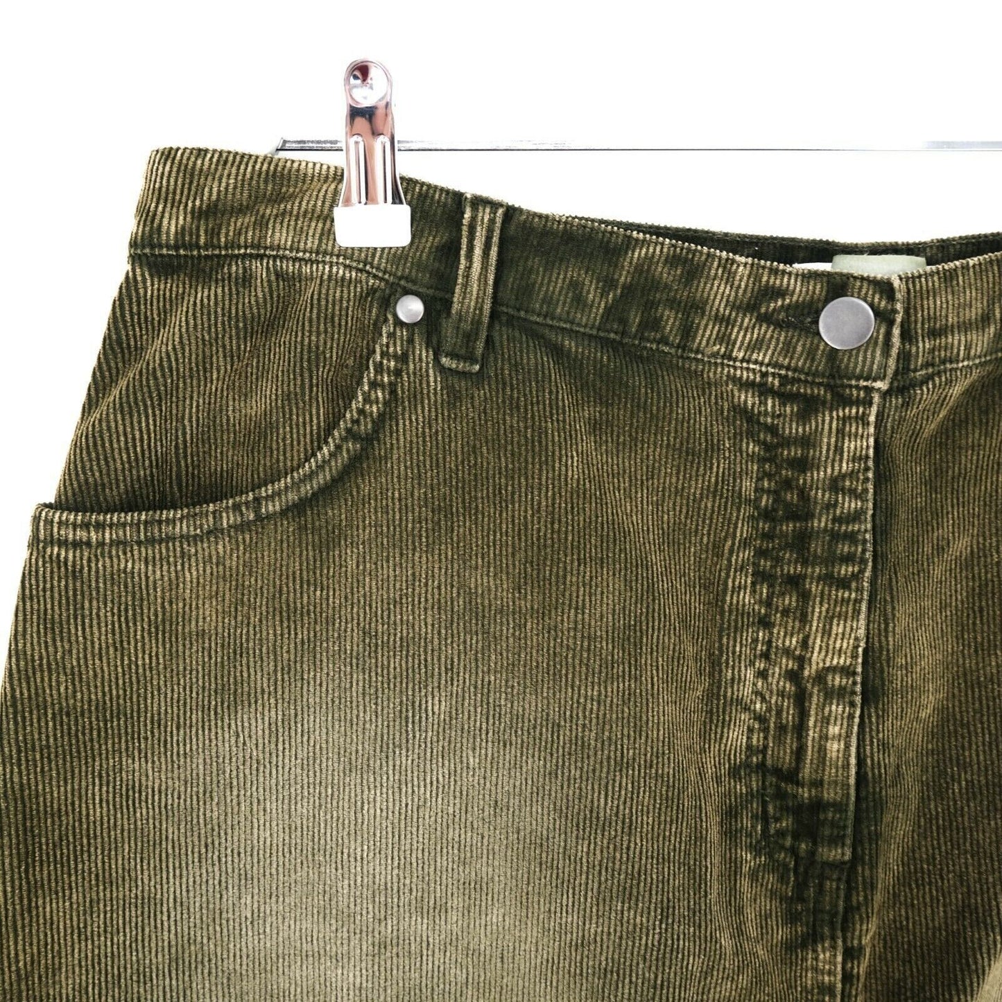 PERSONA Dark Green Corduroy Skirt Size EUR 42 UK 14 US 12