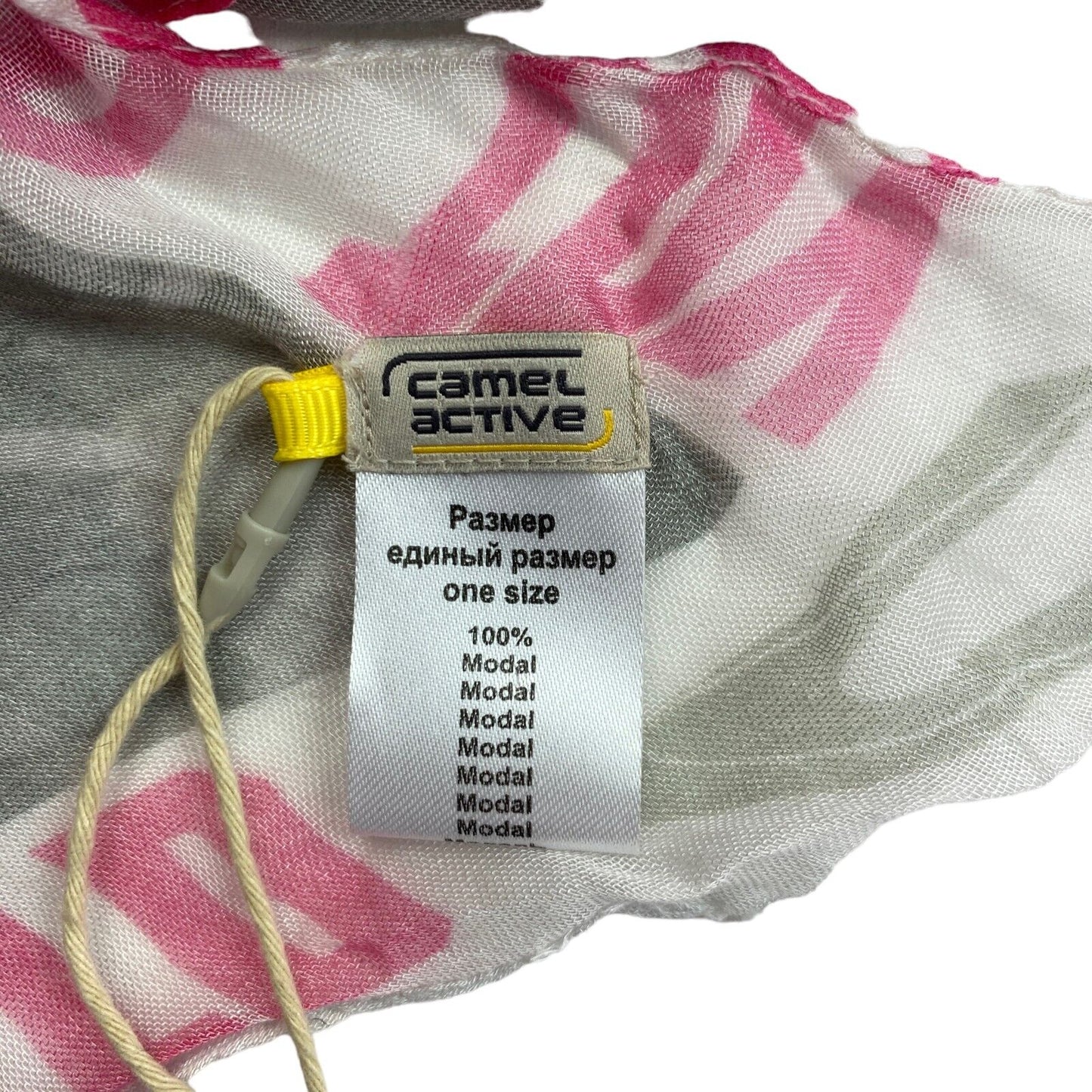 CAMEL ACTIVE Pink Zebra Print Scarf Shawl