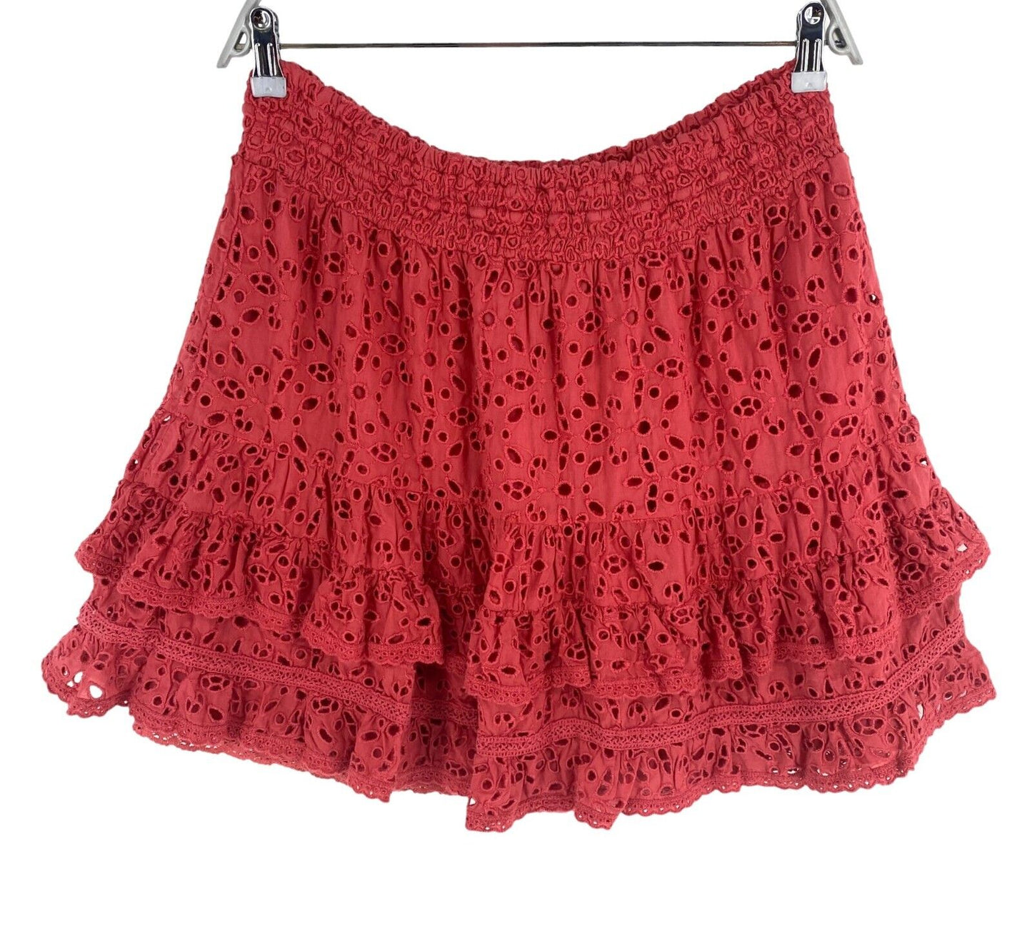 ODD MOLLY Women Pink Swag Blossom Flared Skirt Size 3 / L