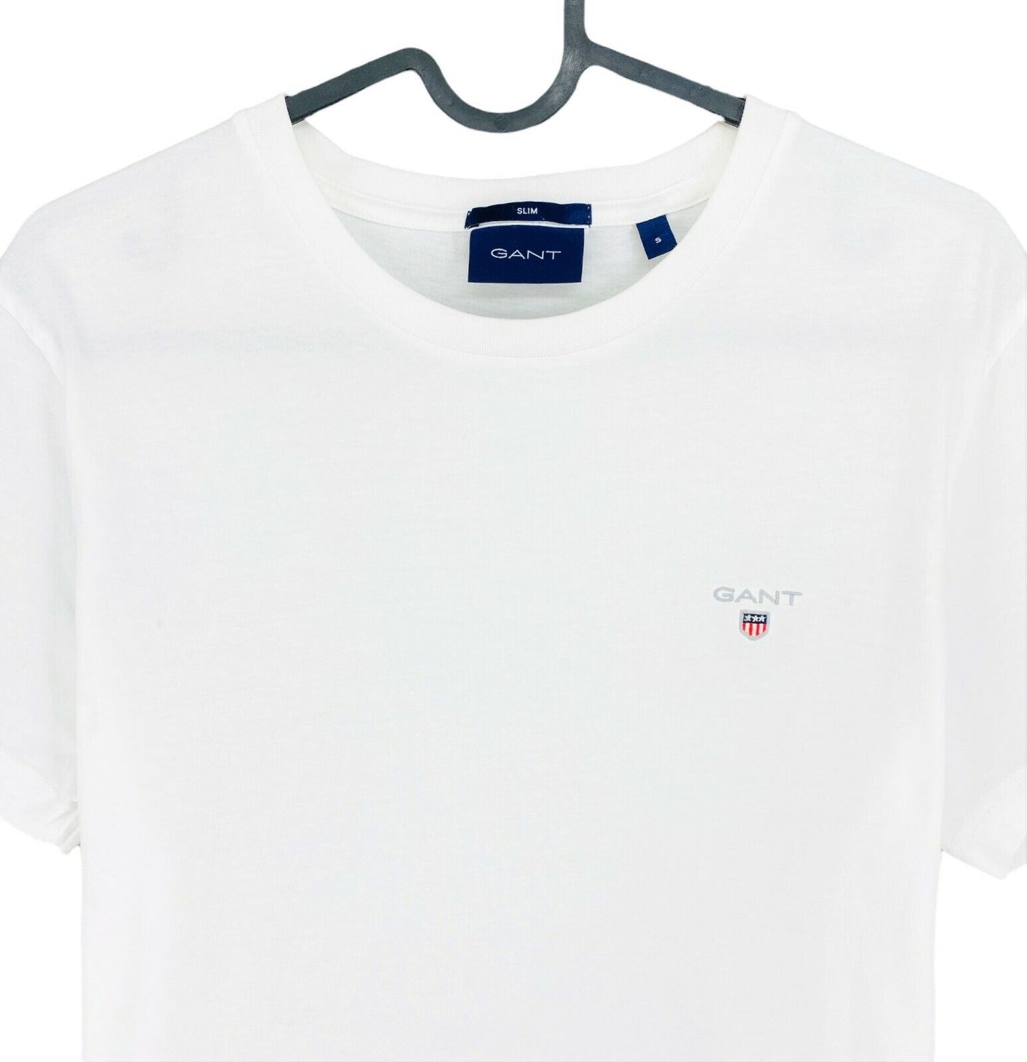 GANT White Original Slim Crew Neck T Shirt Size S