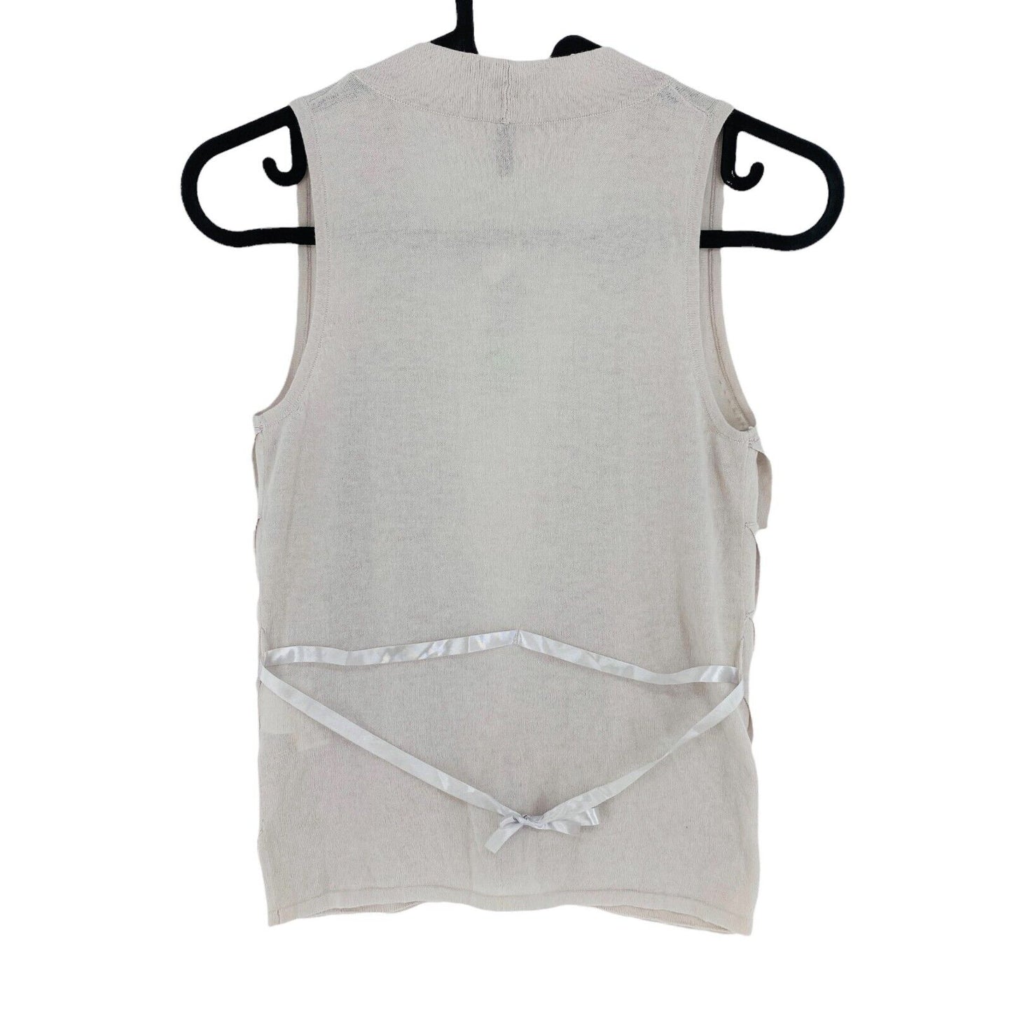 BENETTON CLASS Light Grey Sleeveless Girls Vest Size 7 - 8 Years 130 cm