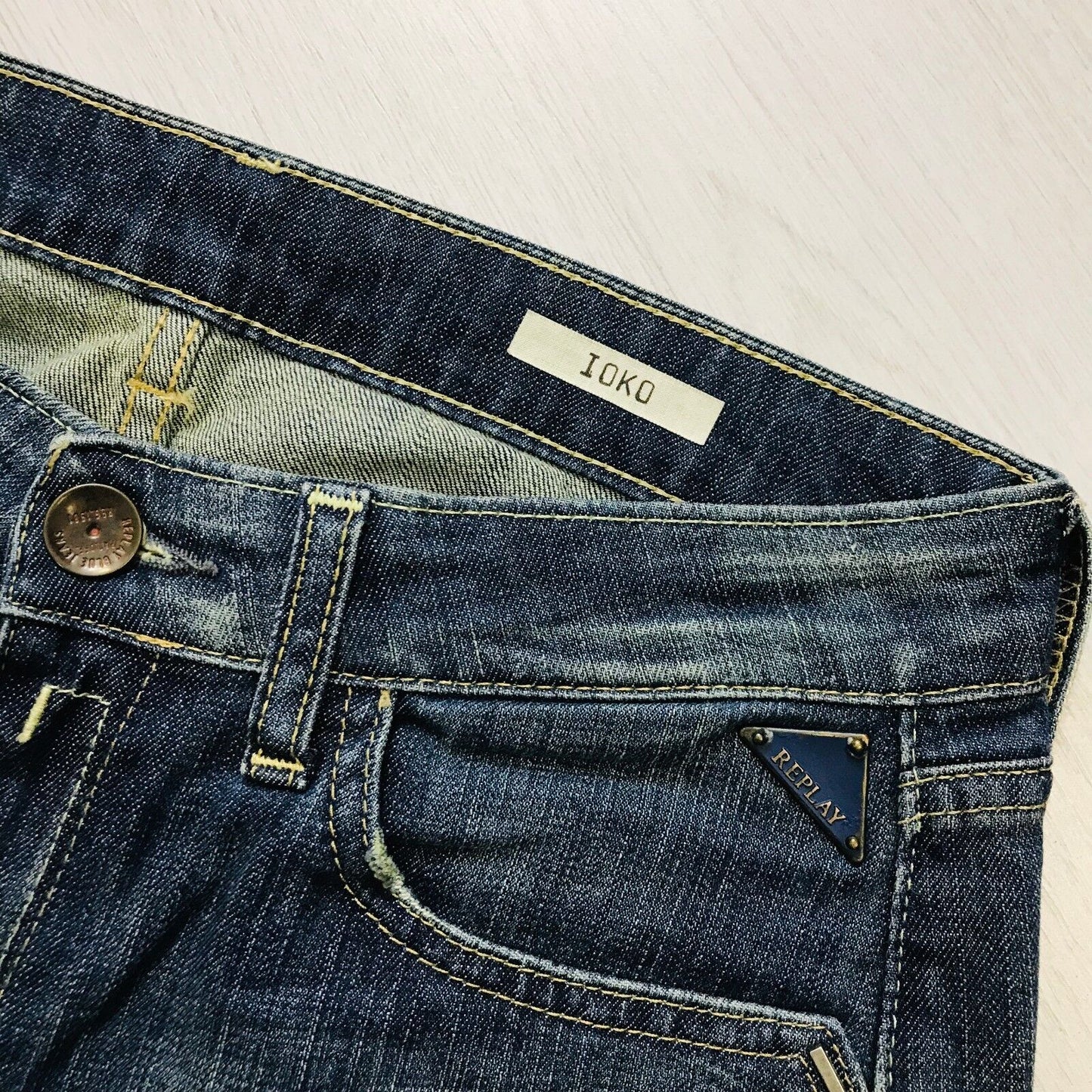 Replay Damen Jeans IOKO Straight, Größe W26 L34