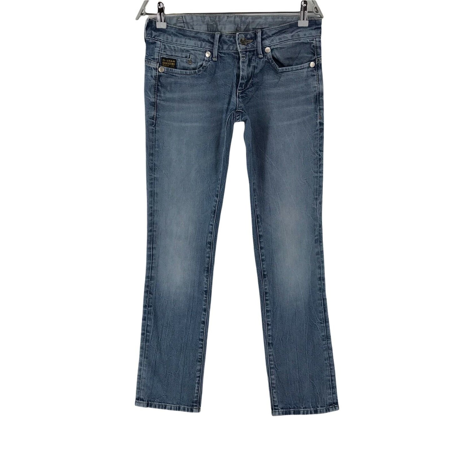 G-STAR RAW MIDGE Damen Jeans in normaler gerader Passform, Blau, W29 L32