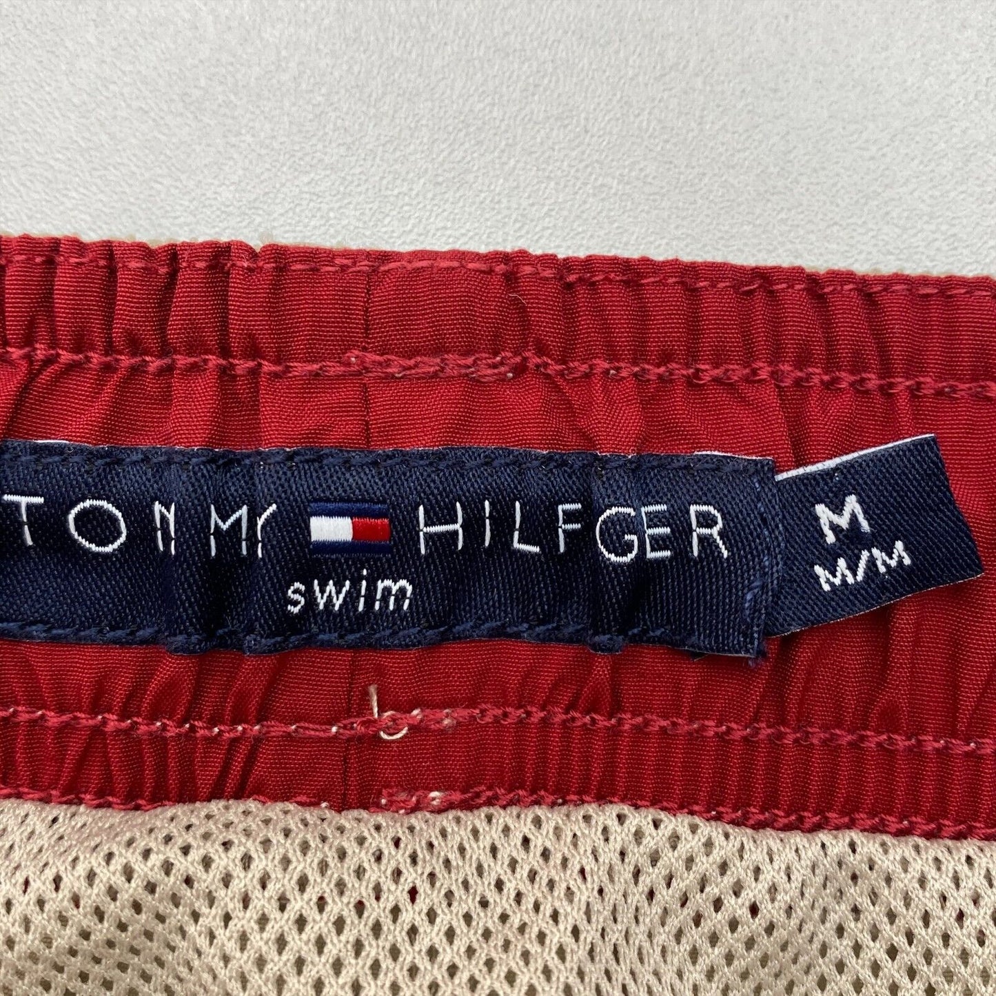 TOMMY HILFIGER Light Brown Swimwear Swimming Trunks Shorts Size M