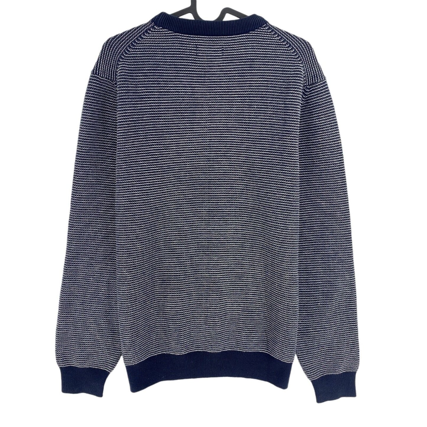 GANT Navy Blue Light Texture Crew Neck Sweater Pullover Size M