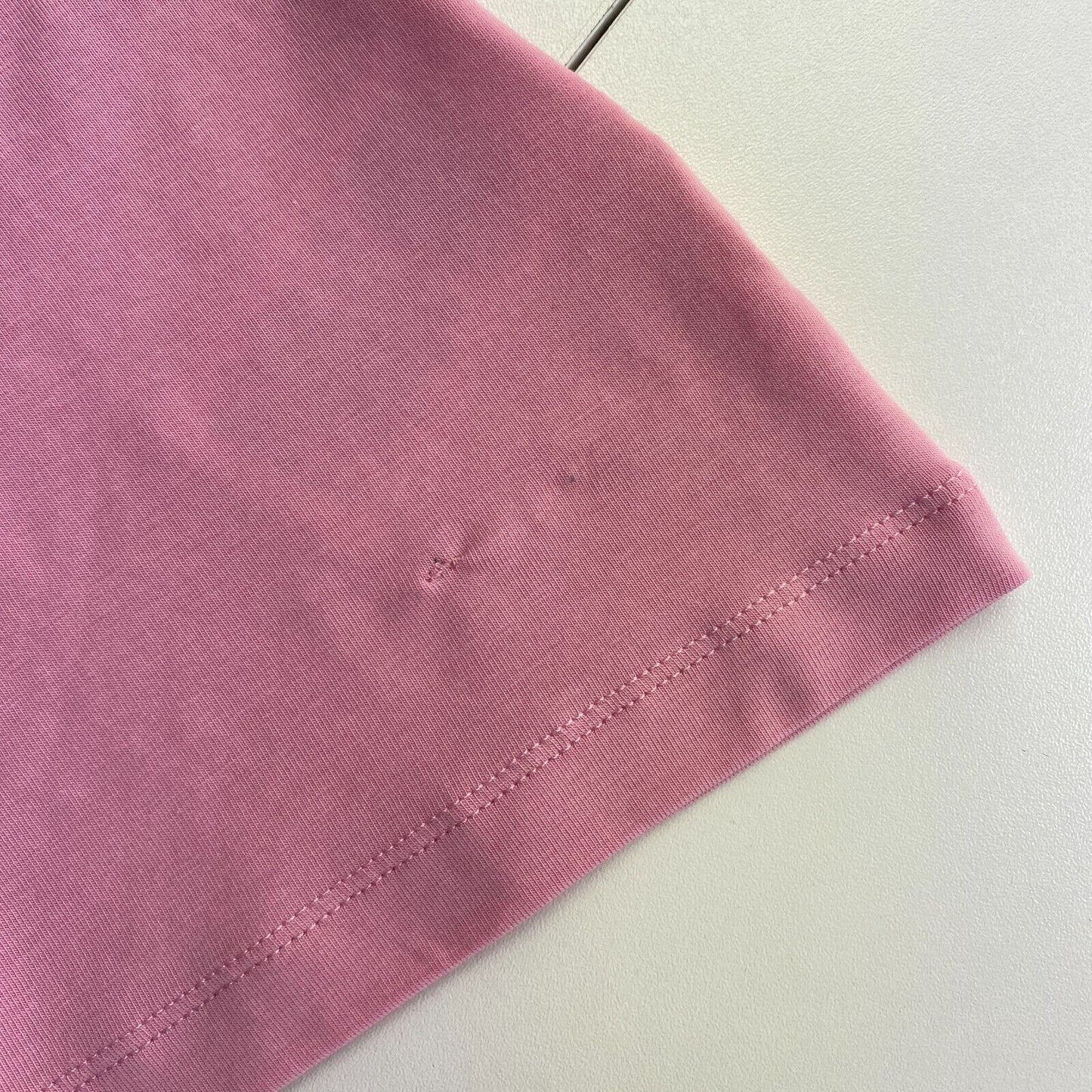 GANT T-shirt à col rond festonné rose taille XS