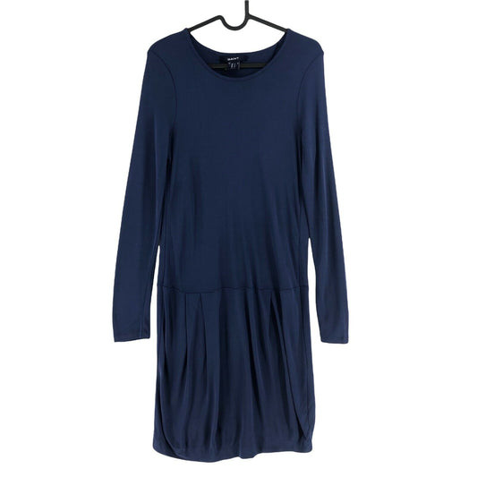 RRP €209 GANT Navy Blue Crew Neck Open Back Dress Size S