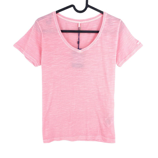 GANT Pink Sun Bleached V Neck T Shirt Size XS