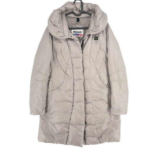 BLAUER Grey Down Puffer Jacket Coat Size S