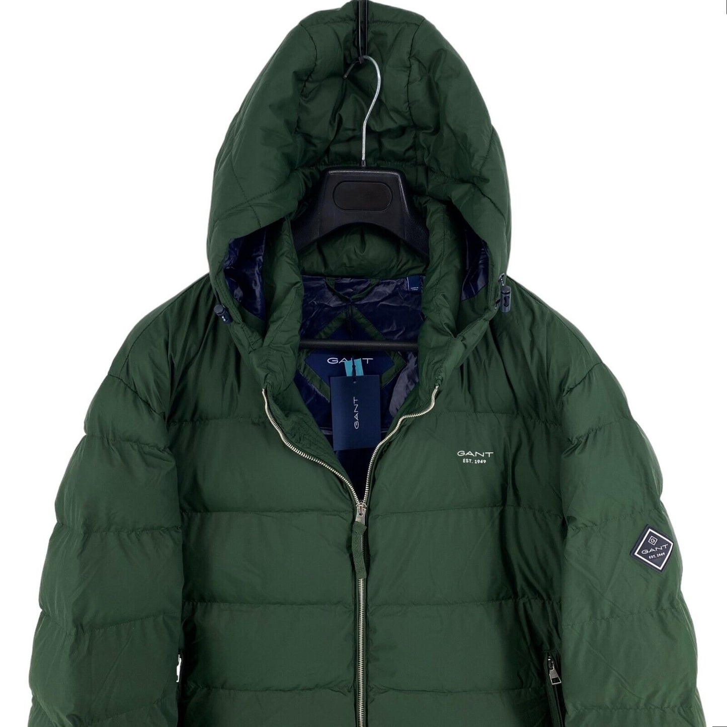 GANT Dunkelgrün Active Cloud Kapuzenjacke Mantel Größe XL