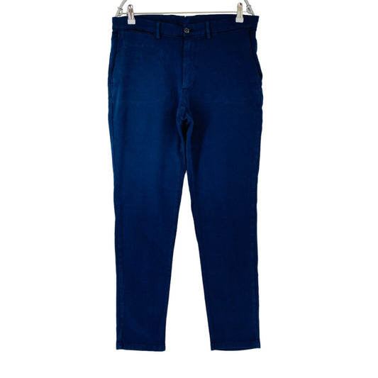 TRUSSARDI Mens Blue Skinny Fit Chino Trousers EUR 50 W32