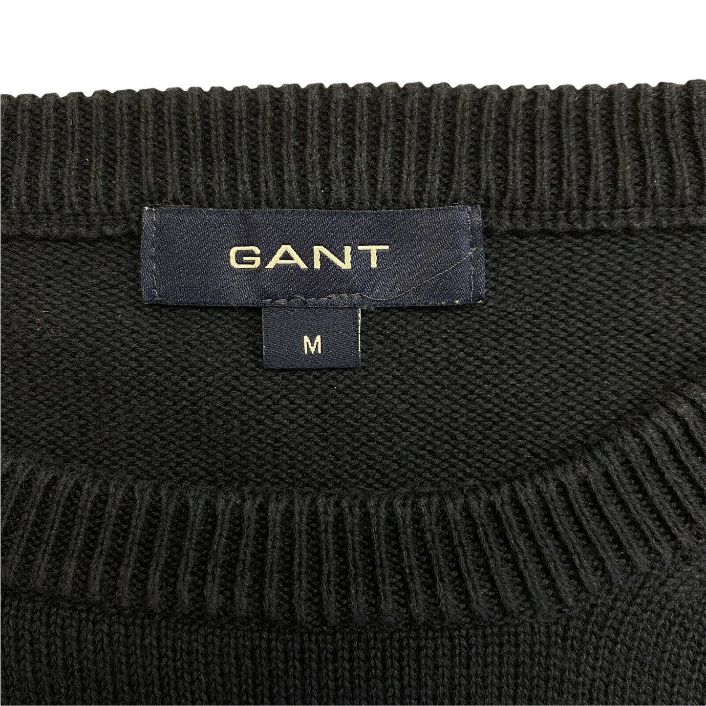 GANT Navy Blue Cotton Crew Neck Sweater Jumper Size M