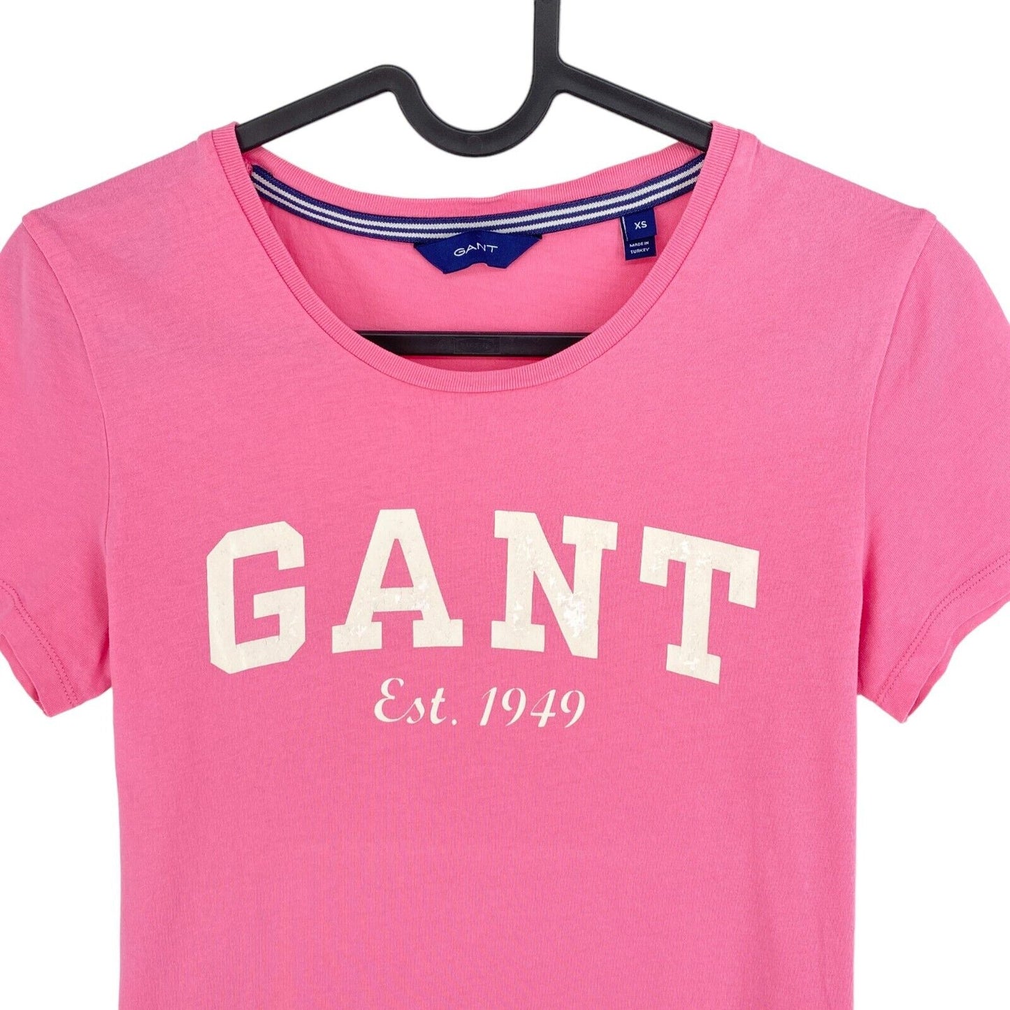 GANT Pink Rose  Logo Crew Neck T Shirt Size XS