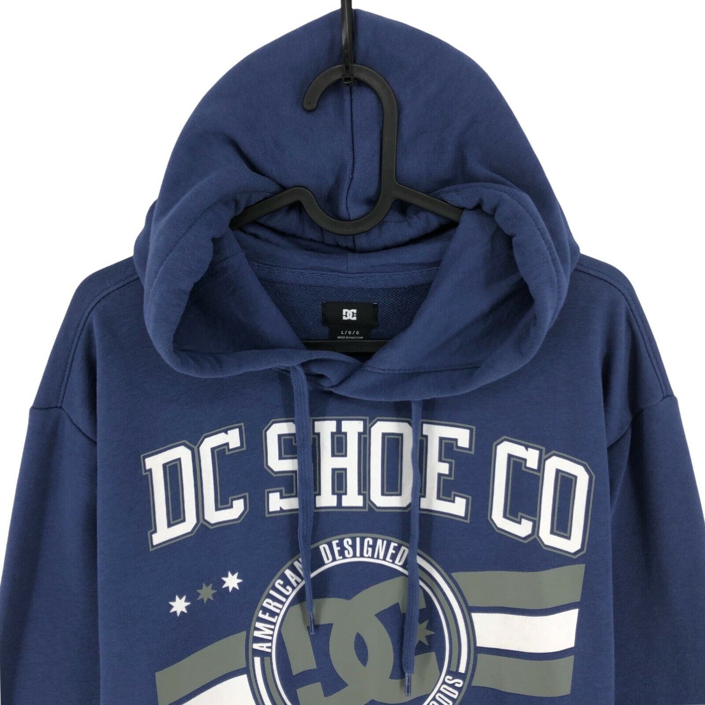 DC Navy Blue Sweat Hoodie Sweater Jumper Size L