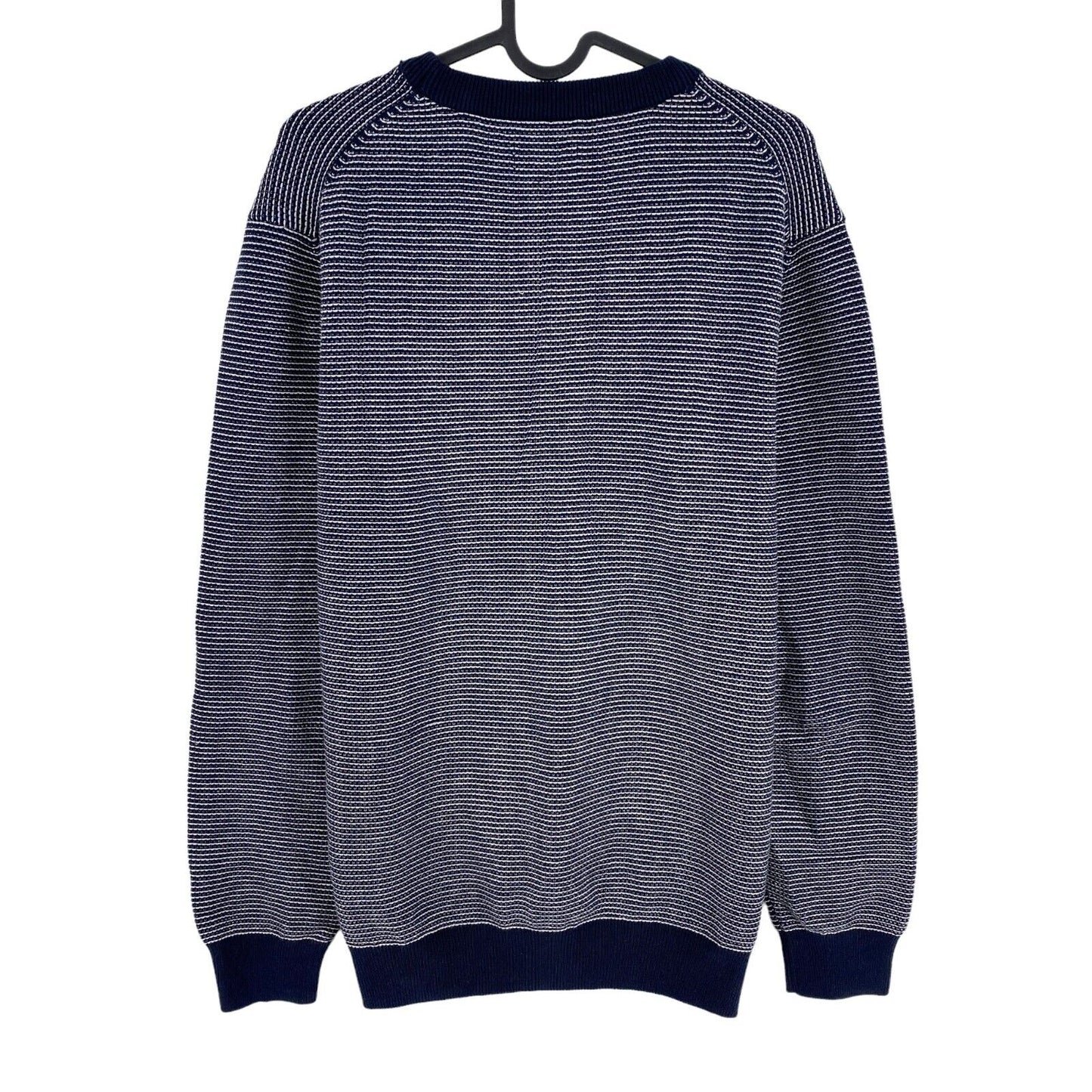 GANT Navy Blue Light Texture Crew Neck Sweater Pullover Size M