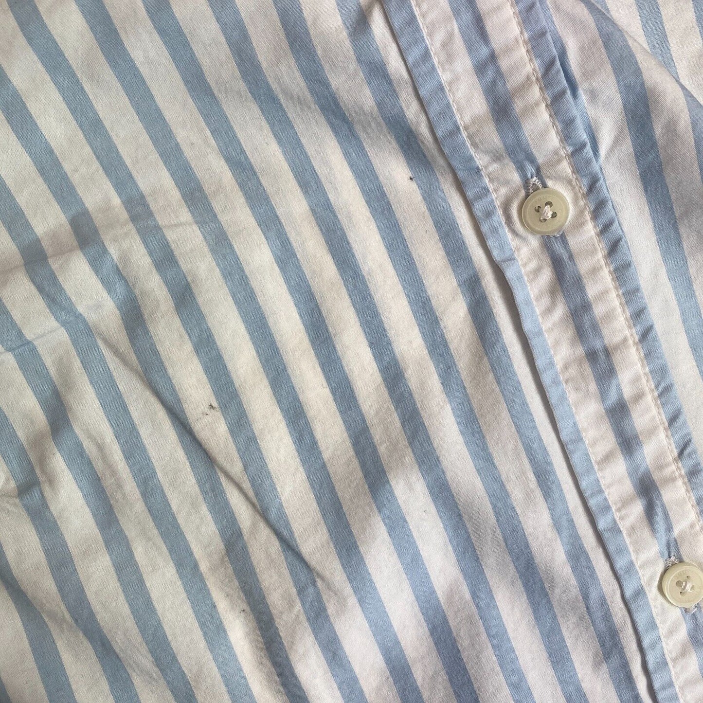 Tommy Hilfiger Light Blue Striped Cotton Shirt Size EU 34 UK 6 US 2