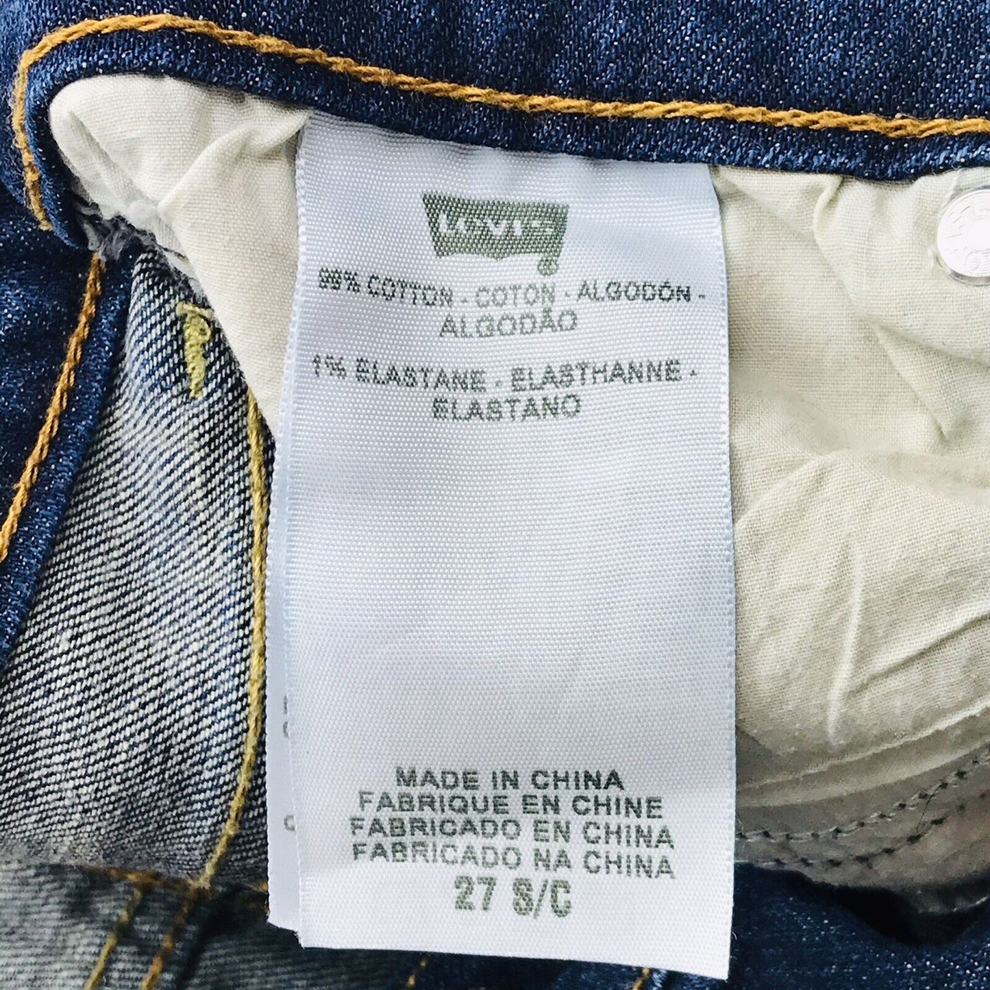 Vintage Levi's Women Blue Slight Curve Classic Rise Straight Fit Jeans W27 L31