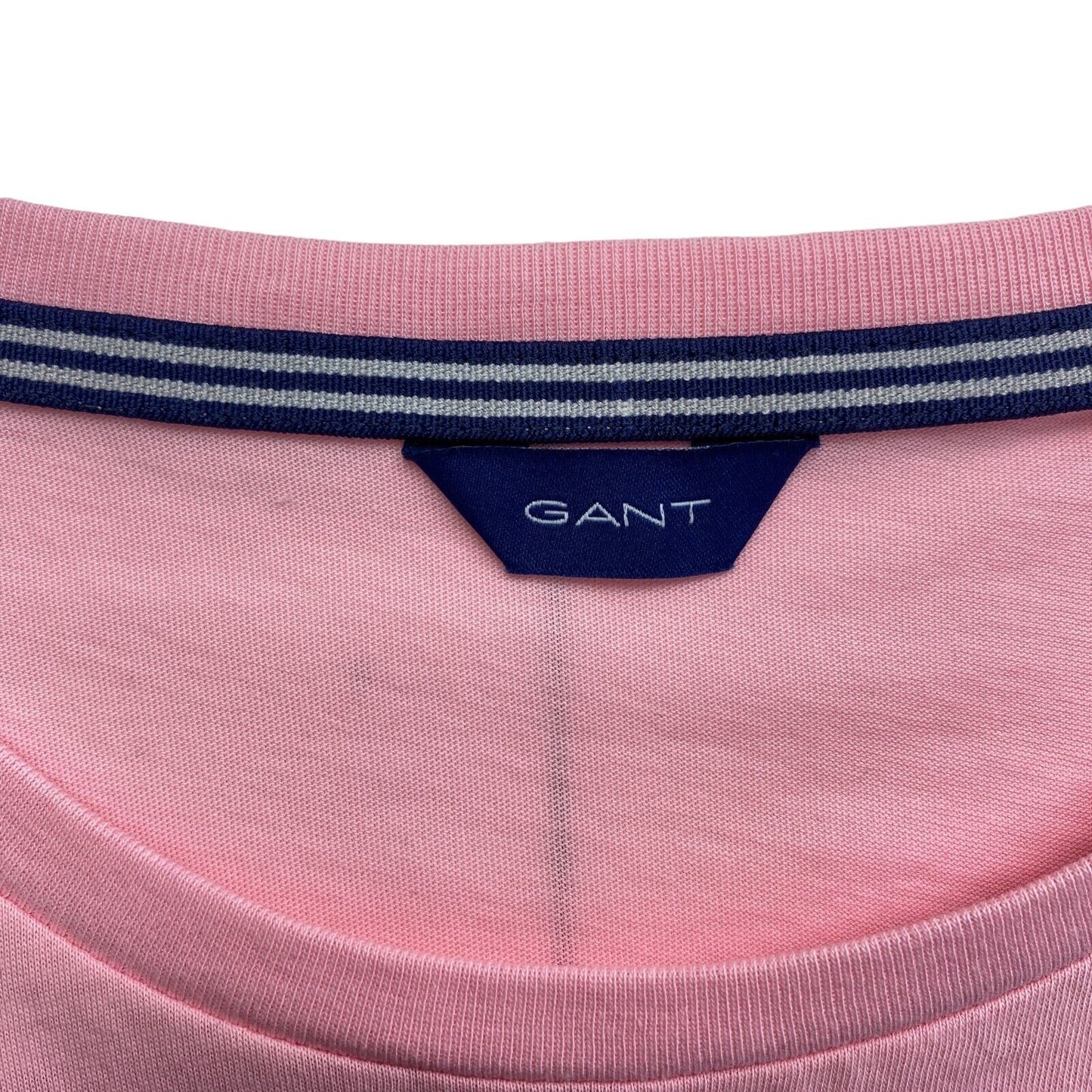 GANT Pink Logo Crew Neck T Shirt Size M