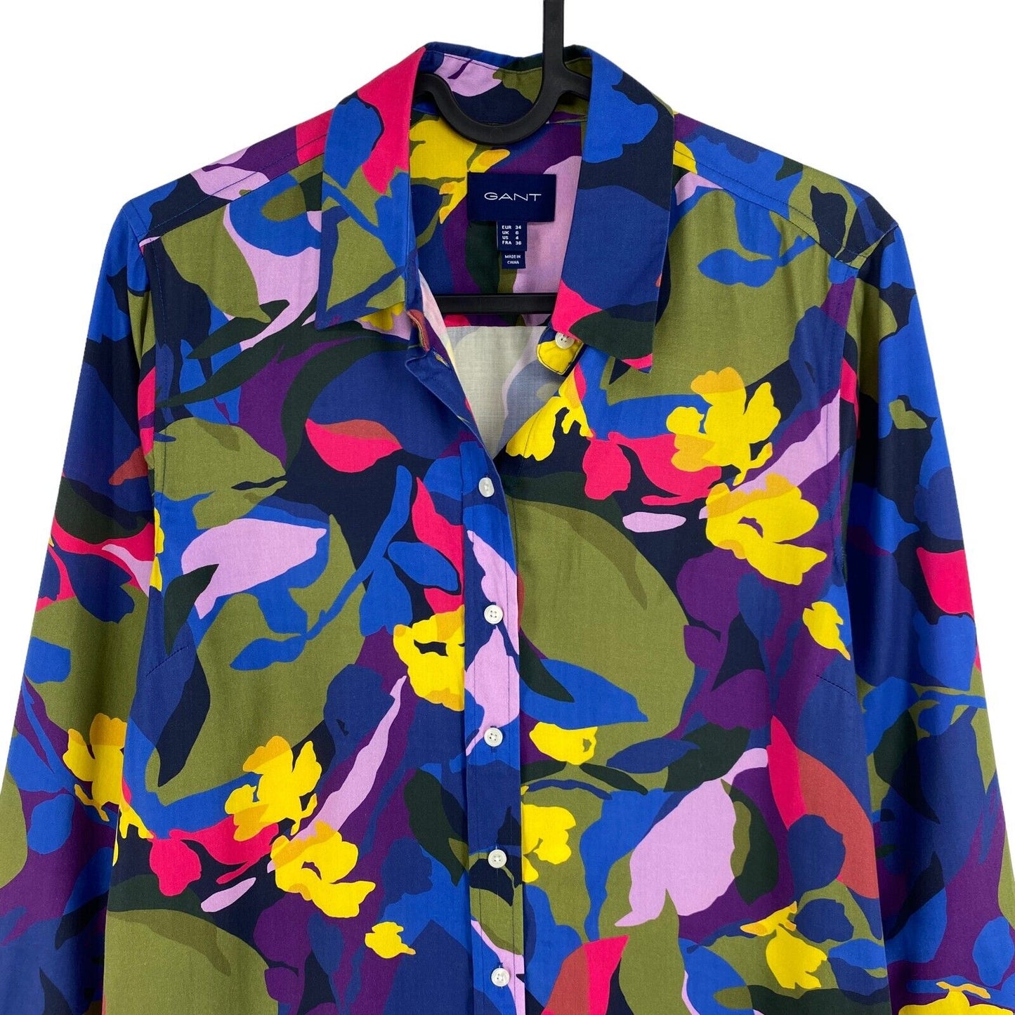 GANT Coloured Floral Print Belted Shirt Dress Size EU 34 UK 6 US 4