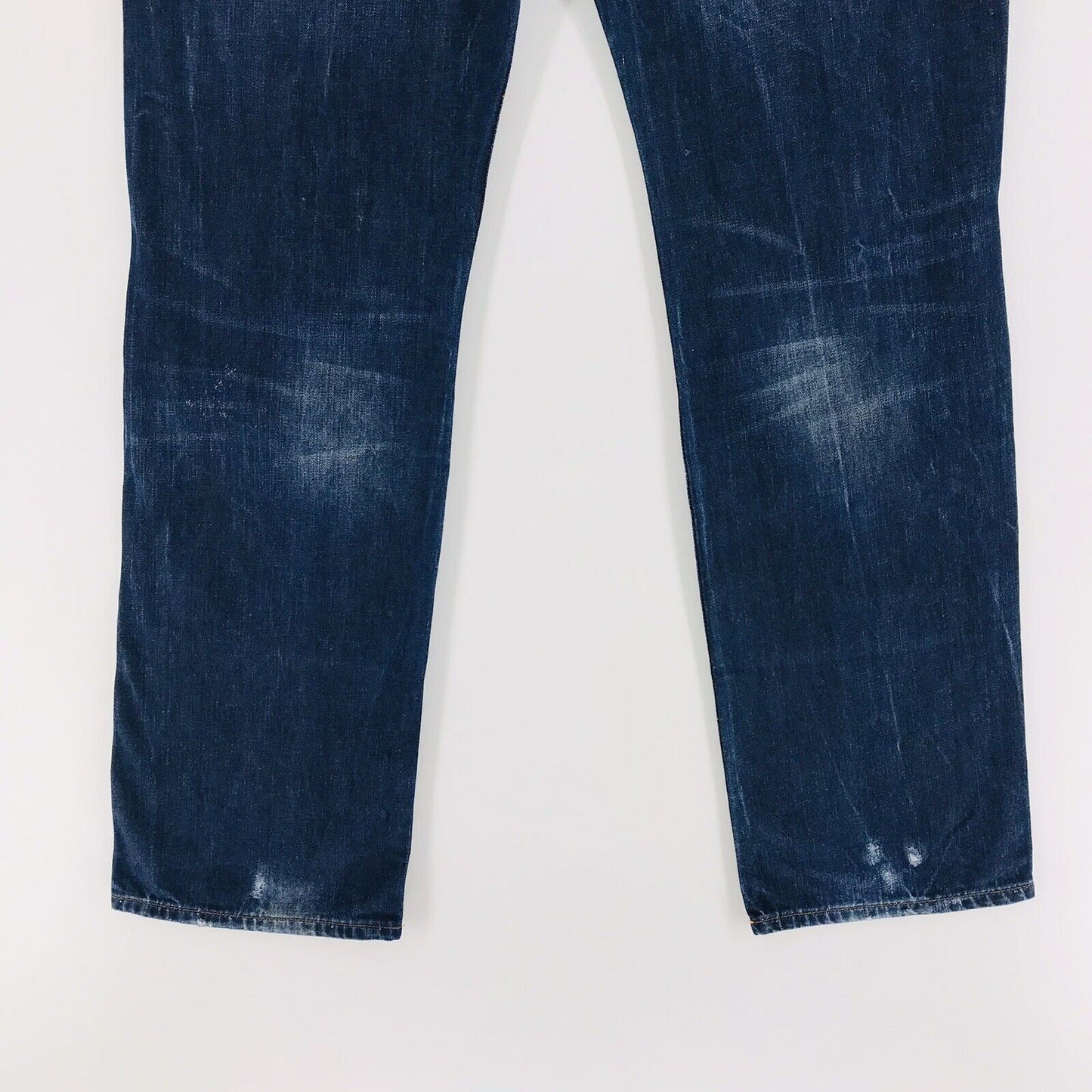 G-STAR RAW 3301 ATTACC Blue Regular Straight Fit Distressed Ripped Jeans W29 L32