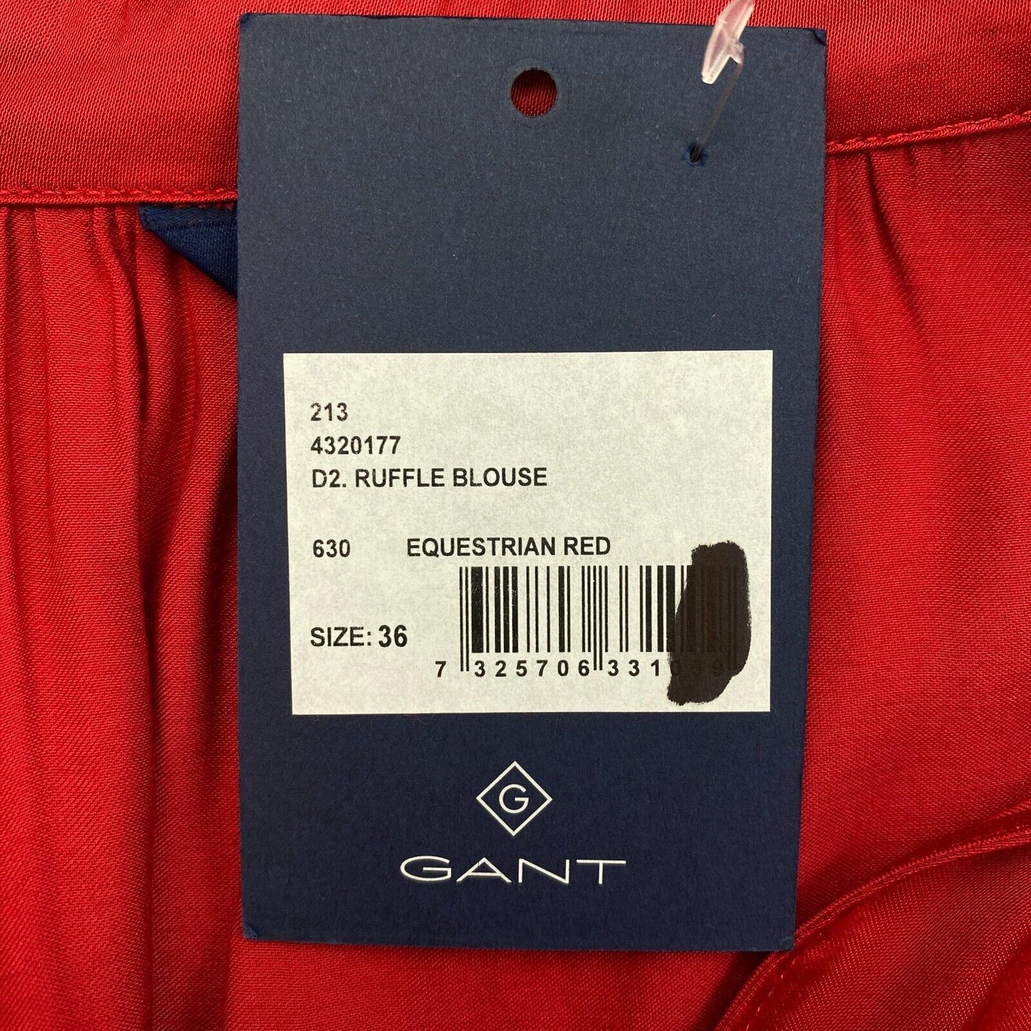 GANT Blouse à volants rouge Taille EU 36 UK 8 US 6