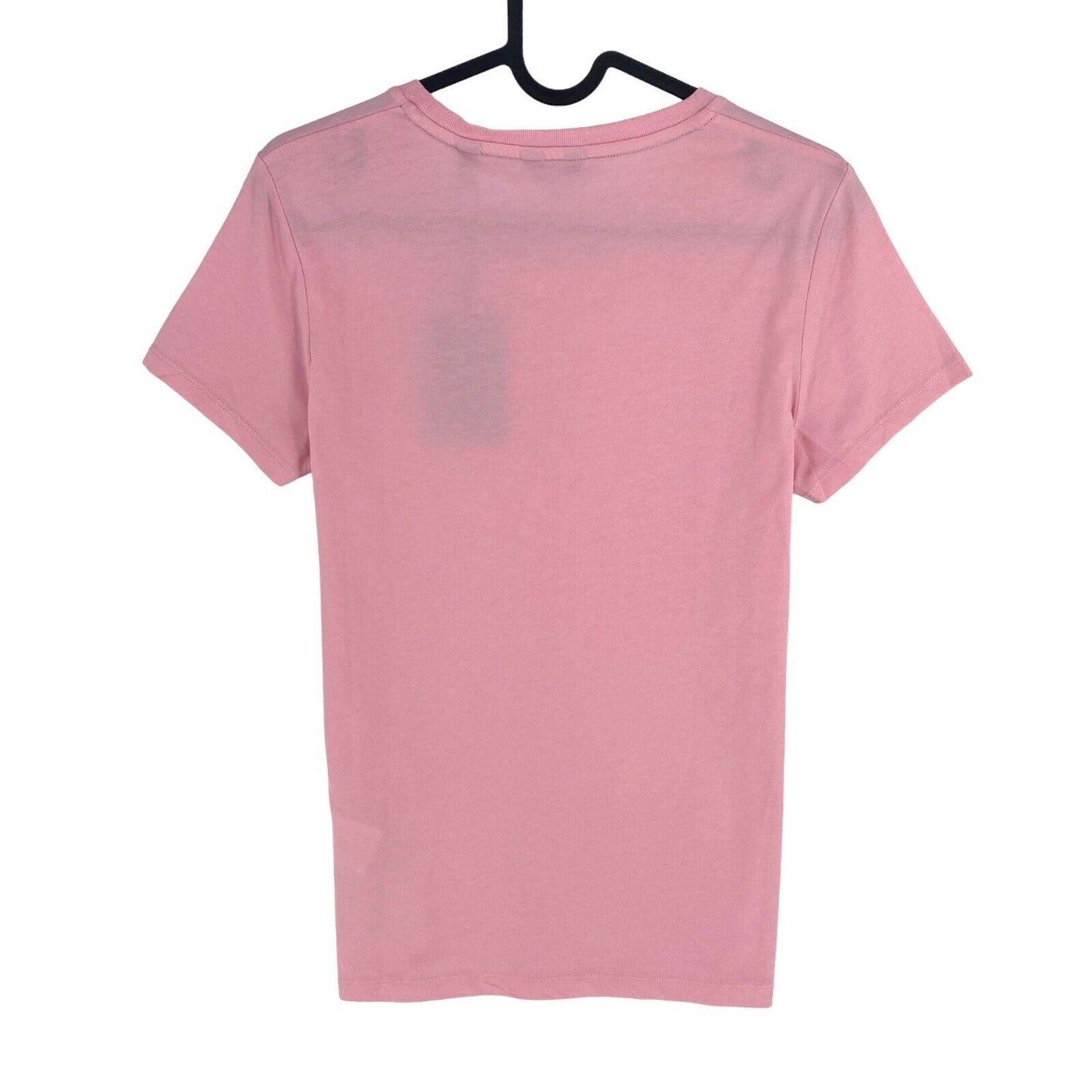 GANT Women Pink Logo Crew Neck Short Sleeves T Shirt Size XS