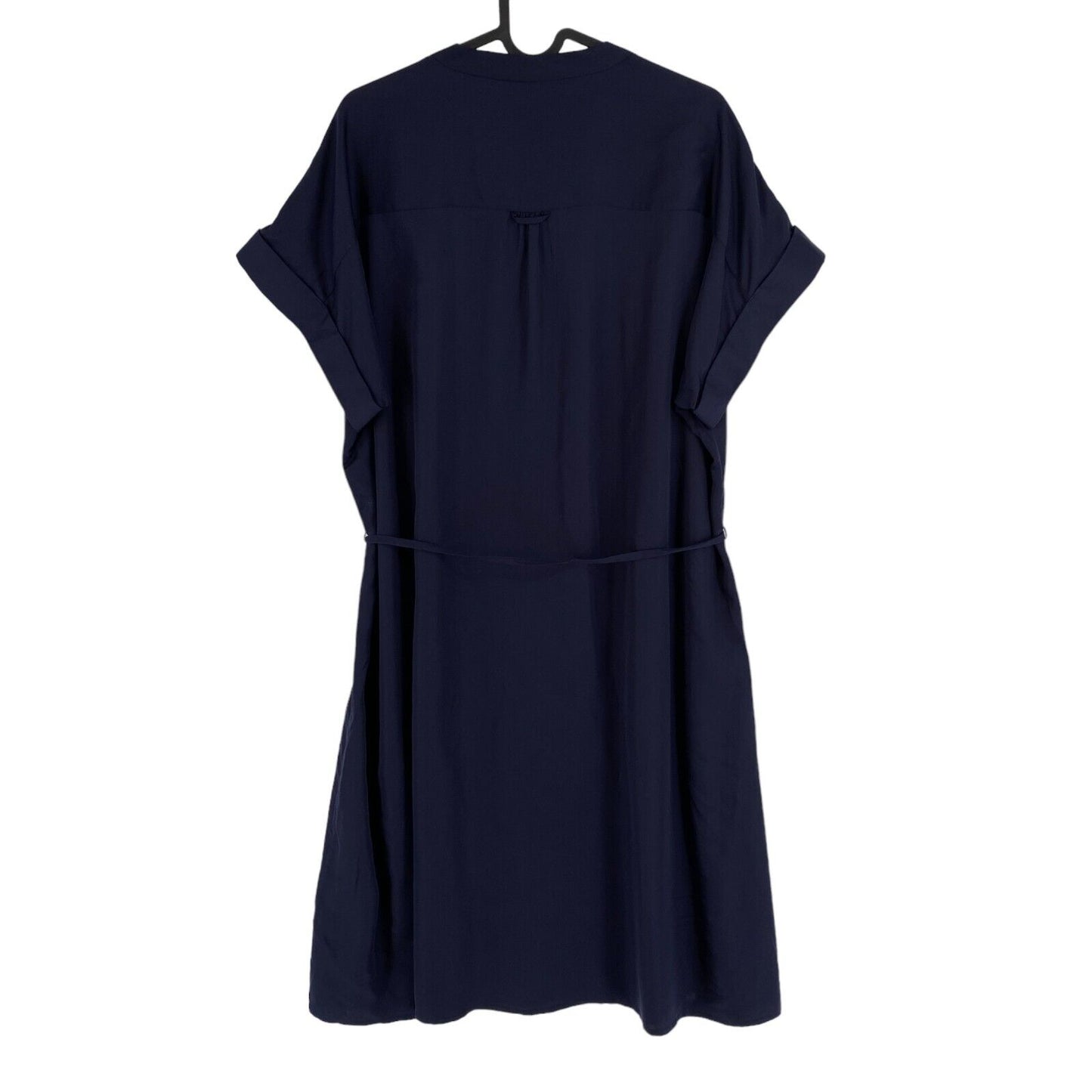 GANT Women Navy Blue Belted Fluid Dress Size EU 36 UK 8 US 6