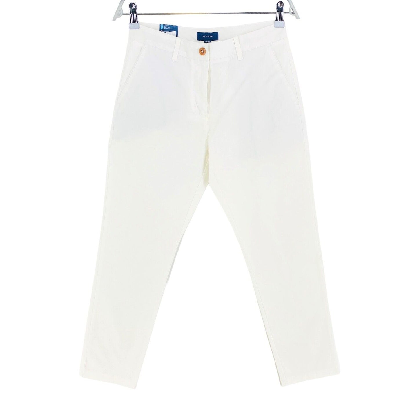 GANT White Fryda Classic Chino Pants Trousers Size EU 34 UK 6 US 4