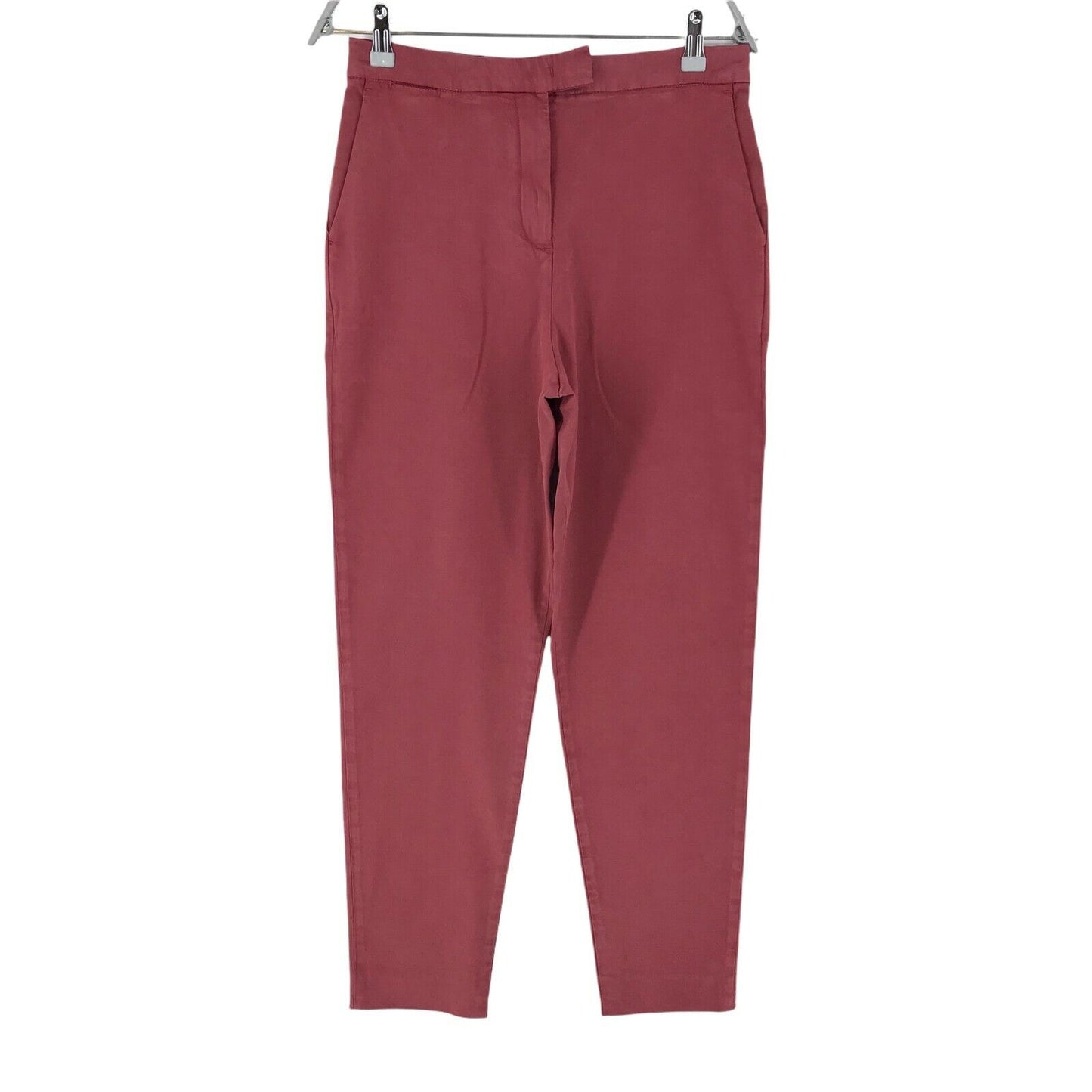 Tommy Hilfiger Women Pink Relaxed Tapered Fit Chino Trousers EUR 36 UK 8 W28