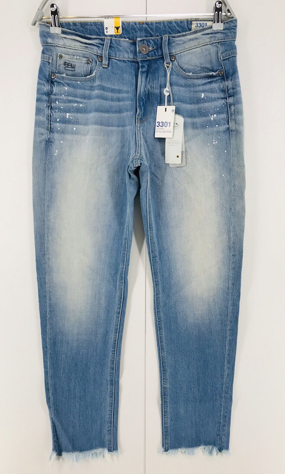 G-STAR RAW 3301 Women Blue Loose Tapered Fit Jeans W26 L32