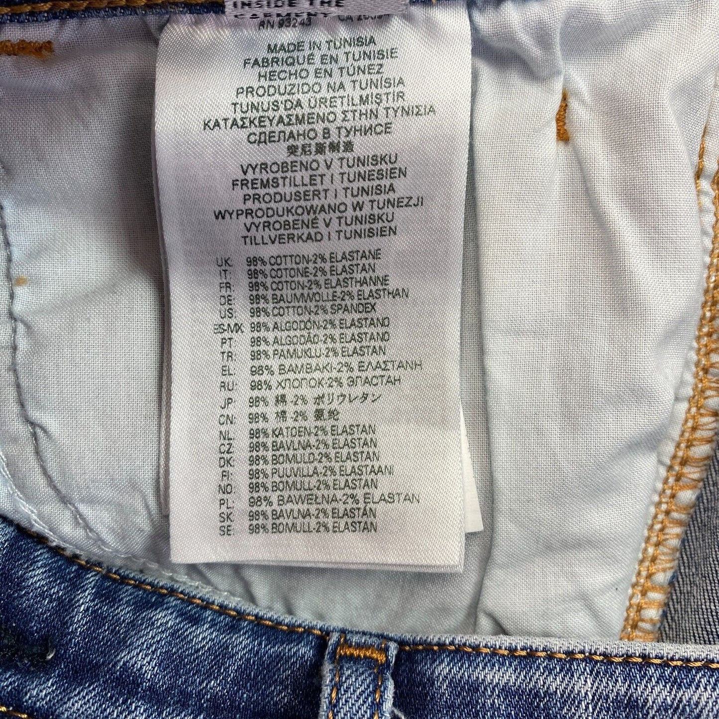 DIESEL Blaue Röhrenjeans Größe W28 L34