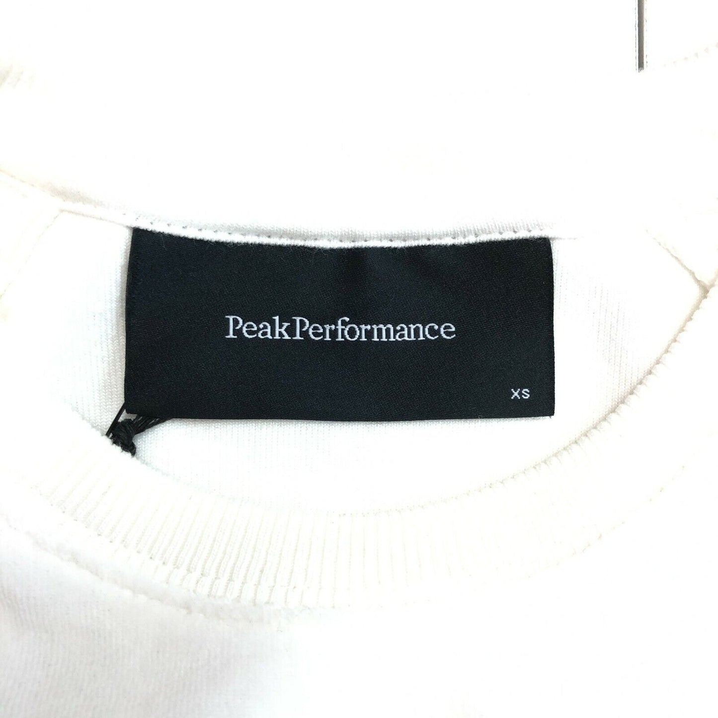 PEAK PERFORMANCE White Crew Neck Pullover Sweater Jumper Size XS