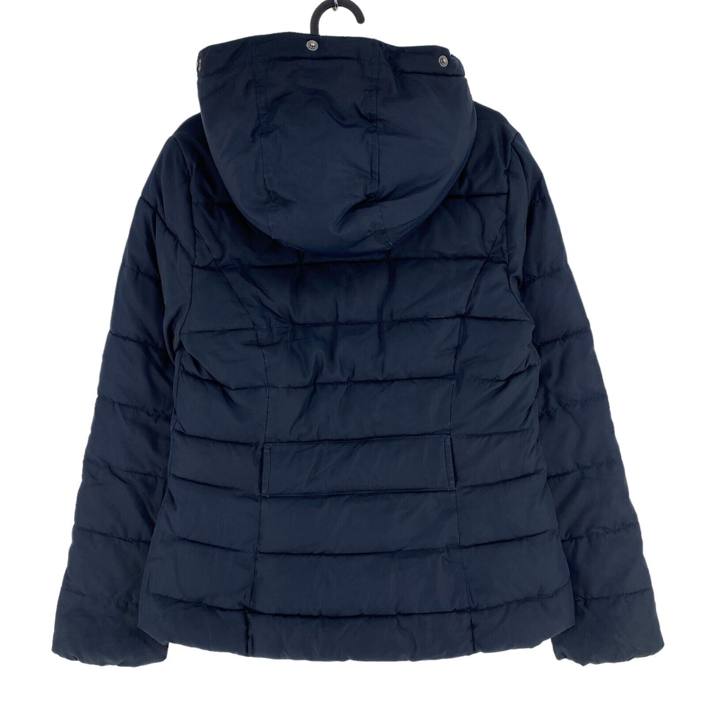 HOLLISTER Navy Blue Quilted Hooded Puffer Jacket Coat Size M