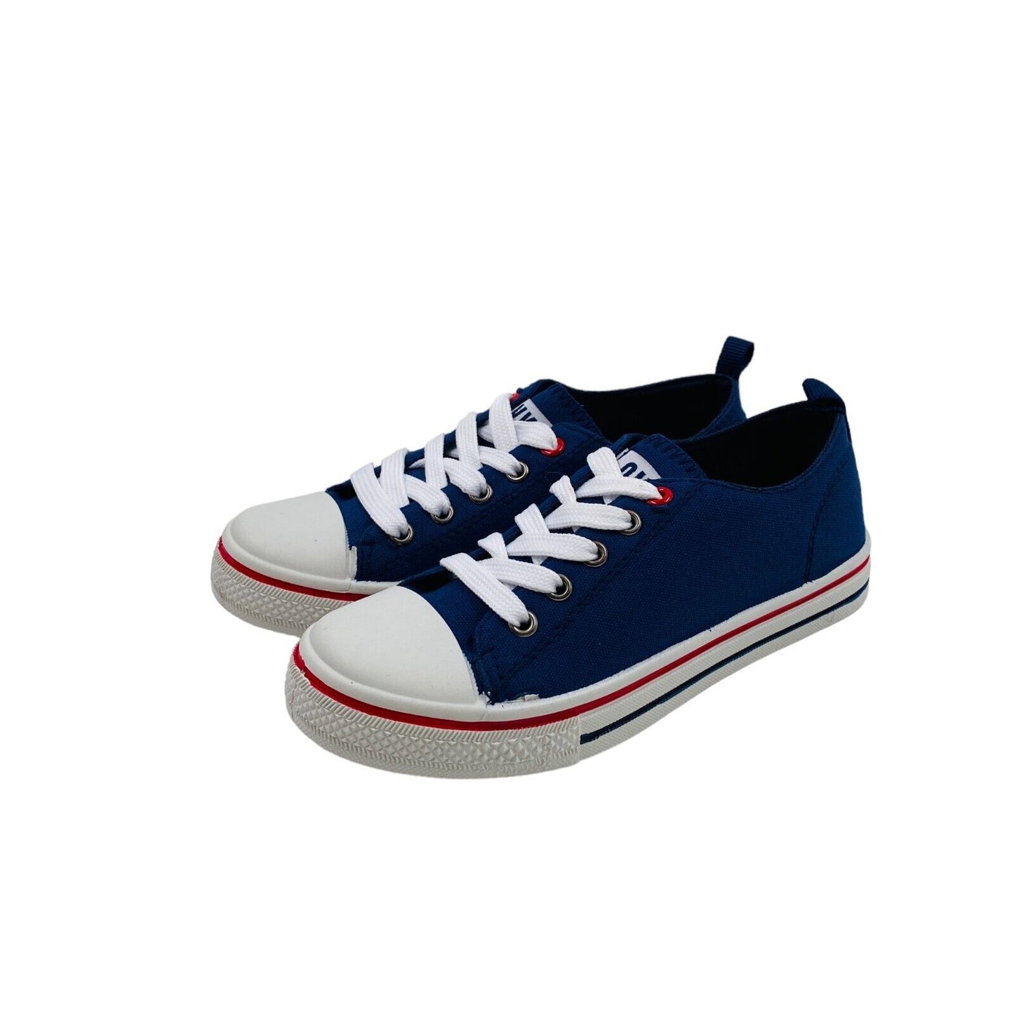 OVERKIDS Navy Blue Low Top Sneakers Trainers Size EU 35 UK 2 US 5