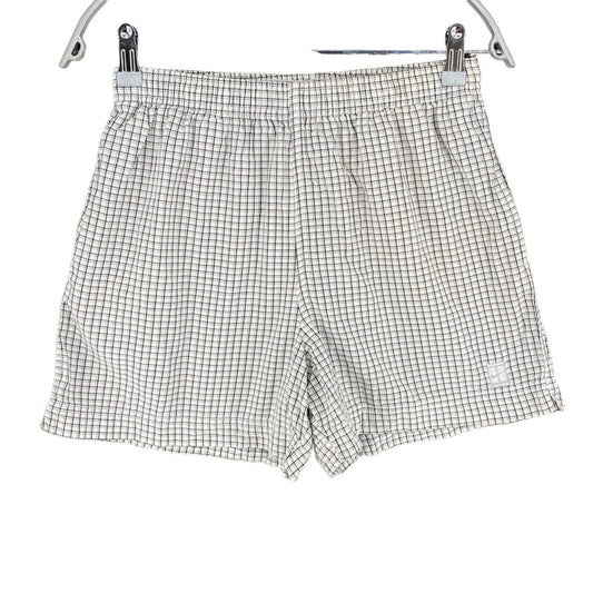 NIKE Plaid White 100% Cotton Activewear Shorts Size 4-6 Years