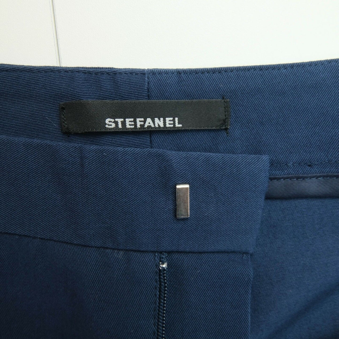 STEFANEL Navy Blue Capri Pants Trousers Size EU 32 34 UK 2 4 US 0 2